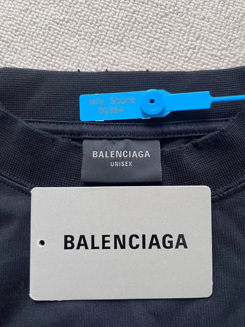 Balenciaga Balenciaga size 1 Faded Logo Print Crew Neck Short Sleeve T Size US XS / EU 42 / 0 - 5 Thumbnail