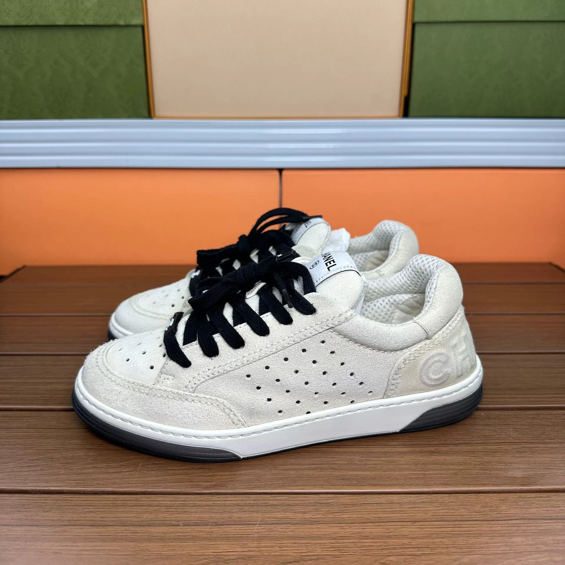 Chanel Chanel Suede Lowtop Sneakers it_36 Women Size US 6 / IT 36 - 1 Thumbnail