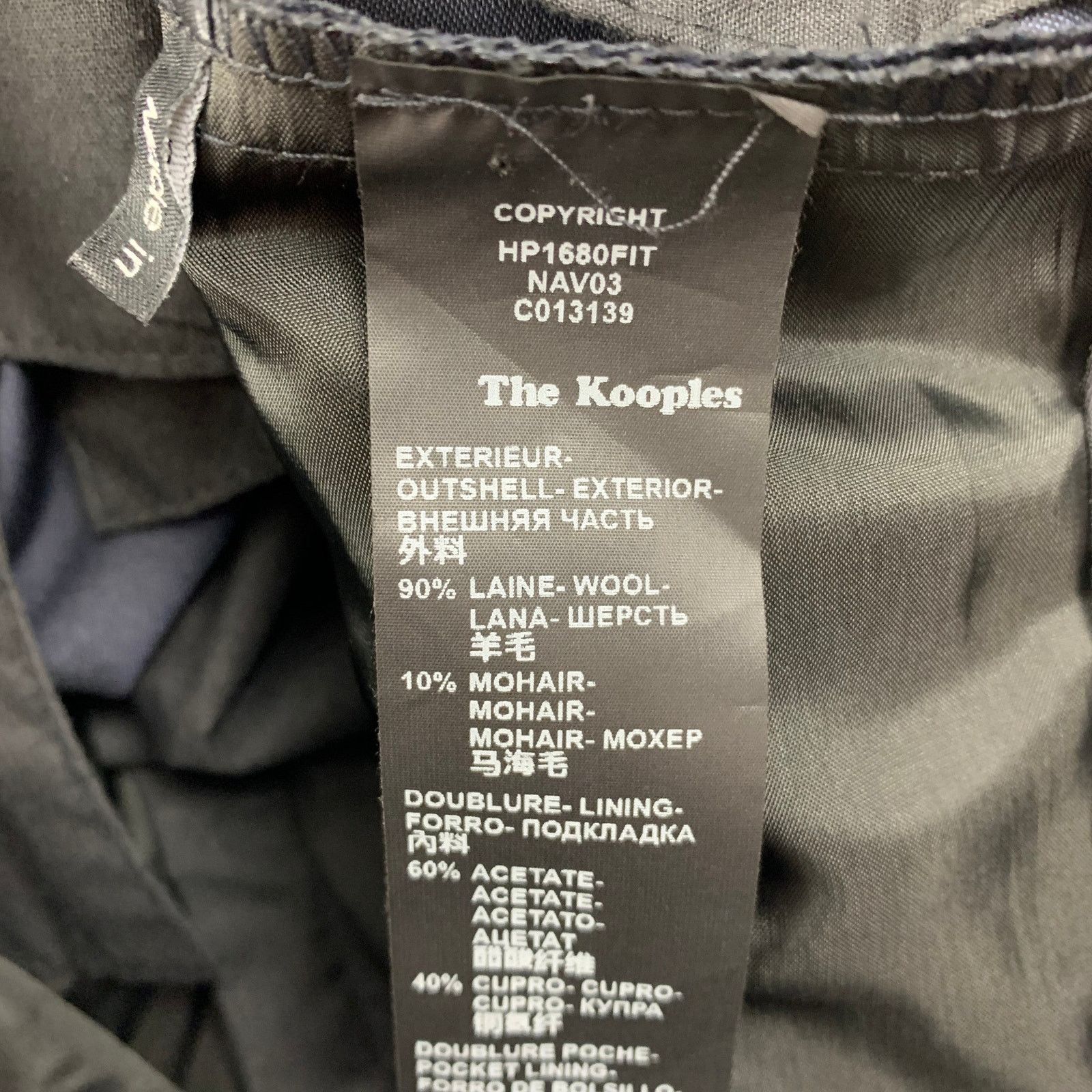 The Kooples THE KOOPLES Size 28 Navy Wool Mohair Zip Fly Dress Pants Size US 28 / EU 44 - 3 Thumbnail