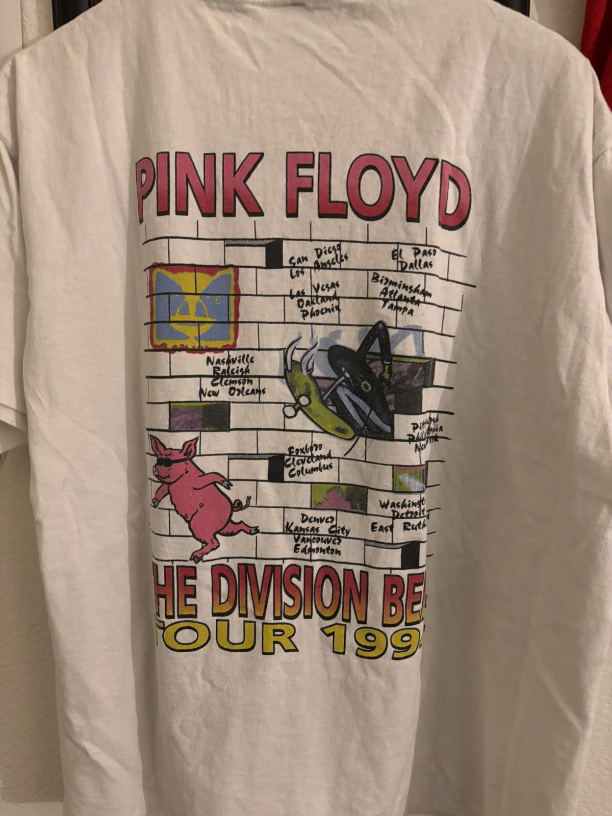 Delta Vintage Pink Floyd division bell band tee Size US XL / EU 56 / 4 - 4 Thumbnail