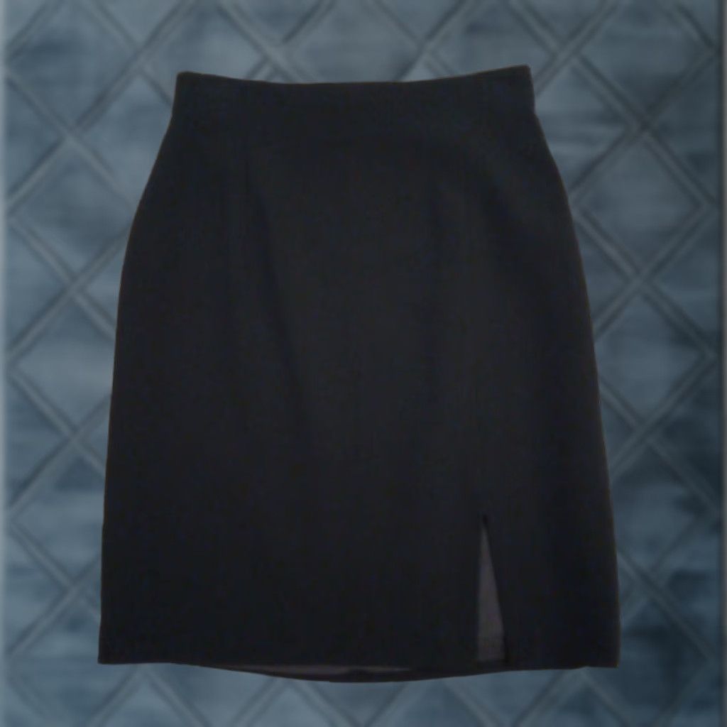 Ann Taylor Ann Taylor Skirt Black Knee Length Lined Slit 6 Pencil Women Regular Dry Clean Only Polyester Slit Knee Length Vintage No Size 28" / US 6 / IT 42 - 1 Thumbnail