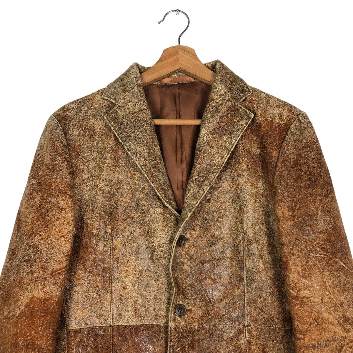 Japanese Brand 🔥RARE VINTAGE LEATHER BIKER JACKET ABX ISSEY MIYAKE Size US M / EU 48-50 / 2 - 3 Thumbnail