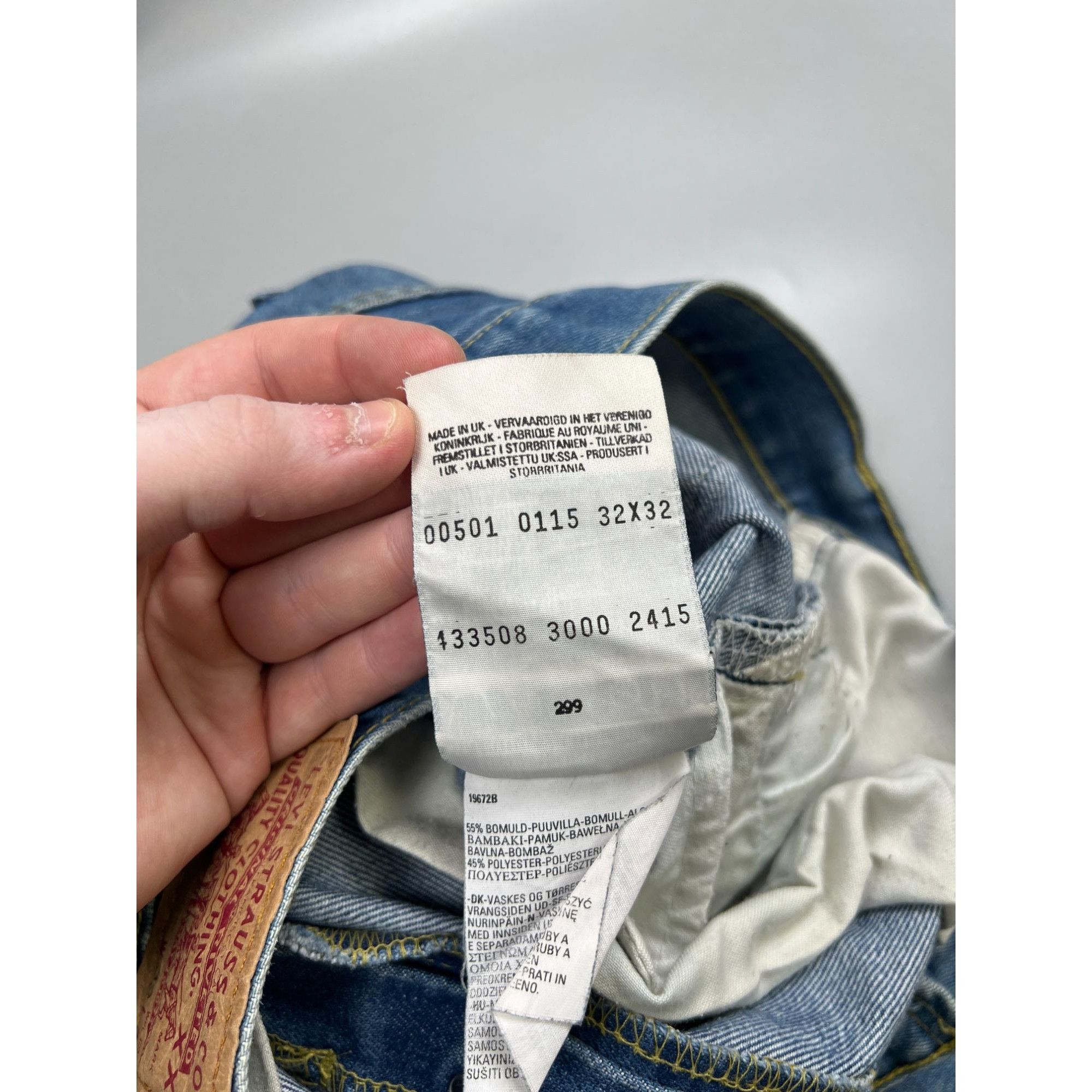 Levi's Levi’s 501 Made in UK Denim Jeans Pants (Y0904) Size US 32 / EU 48 - 9 Thumbnail