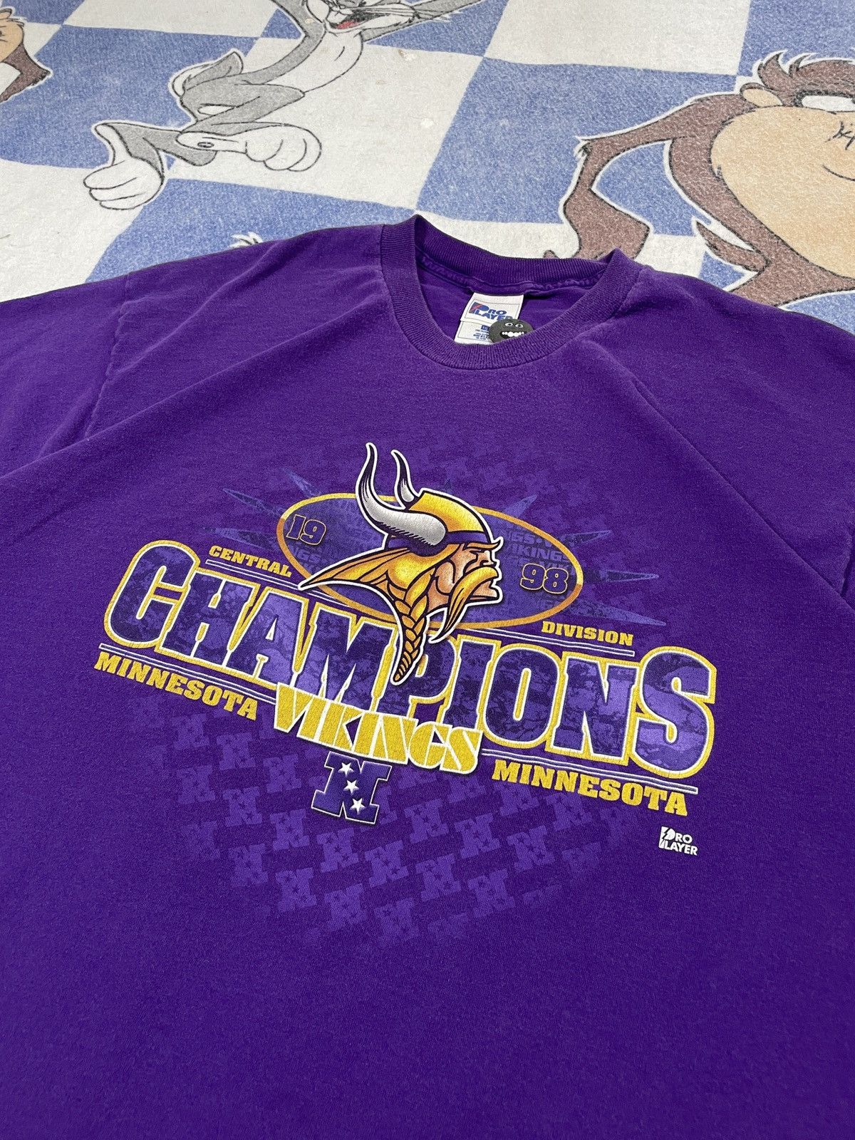 NFL Vintage Minnesota Vikings tee Size US XXL / EU 58 / 5 - 2 Thumbnail