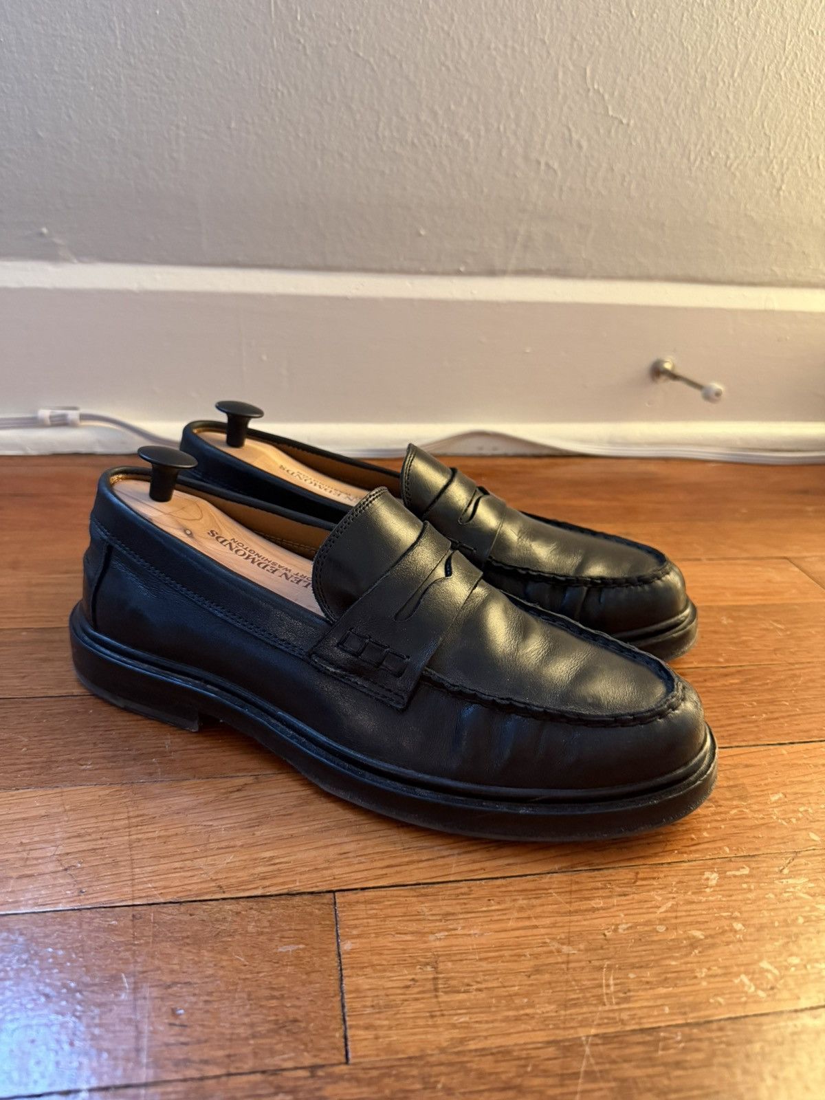 Other Odaje Paris Black Penny Loafers Size EU 41 / US 8 Size US 8 / EU 41 - 1 Thumbnail