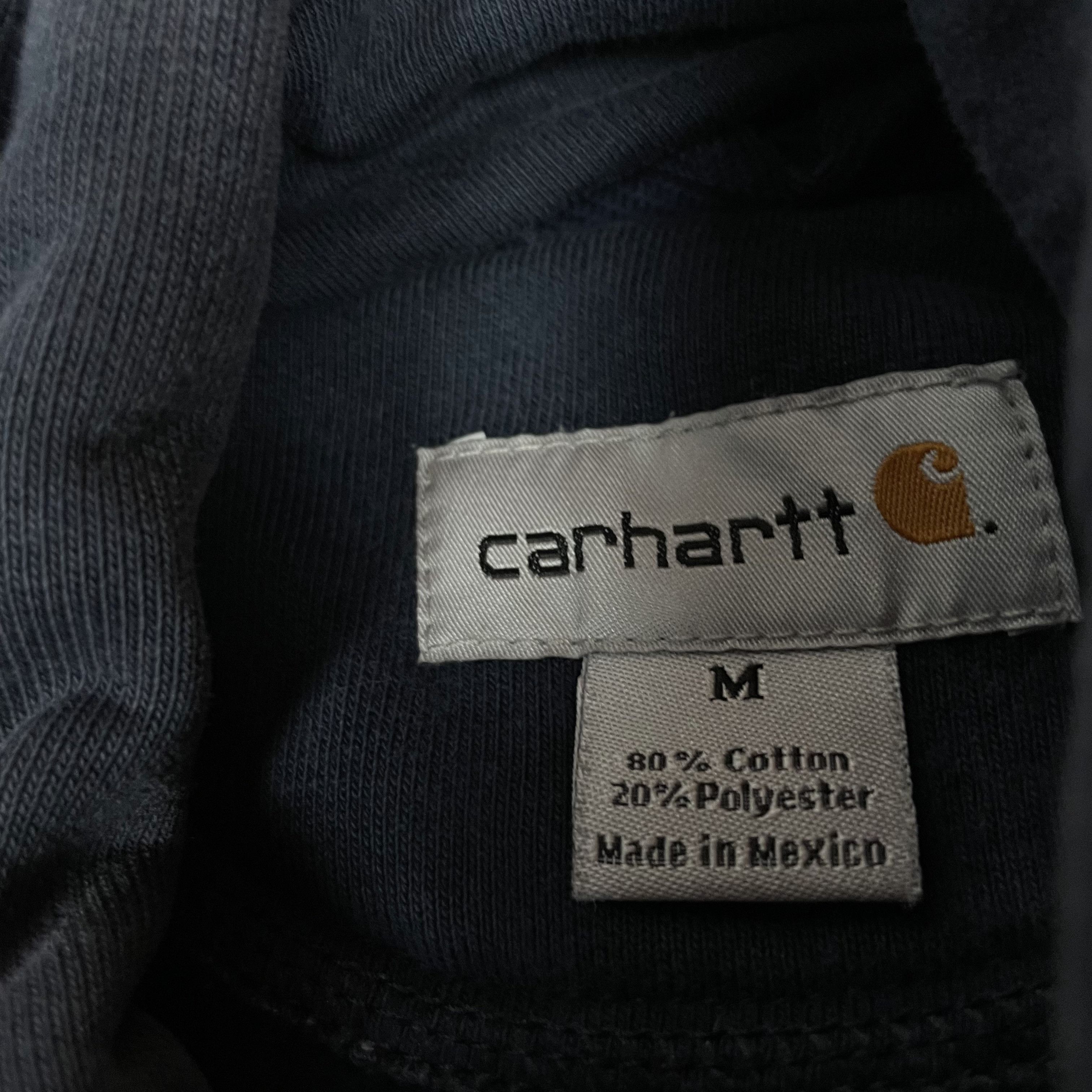 Carhartt Carhartt Mens Navy Cotton Long Sleeve Pullover Hoodie Medium Size US M / EU 48-50 / 2 - 7 Thumbnail