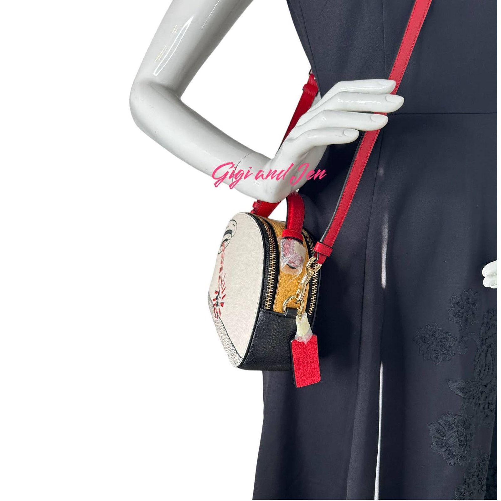 Coach Coach Disney Mickey Mouse Keith Haring Serena Satchel Bag Size ONE SIZE - 5 Thumbnail