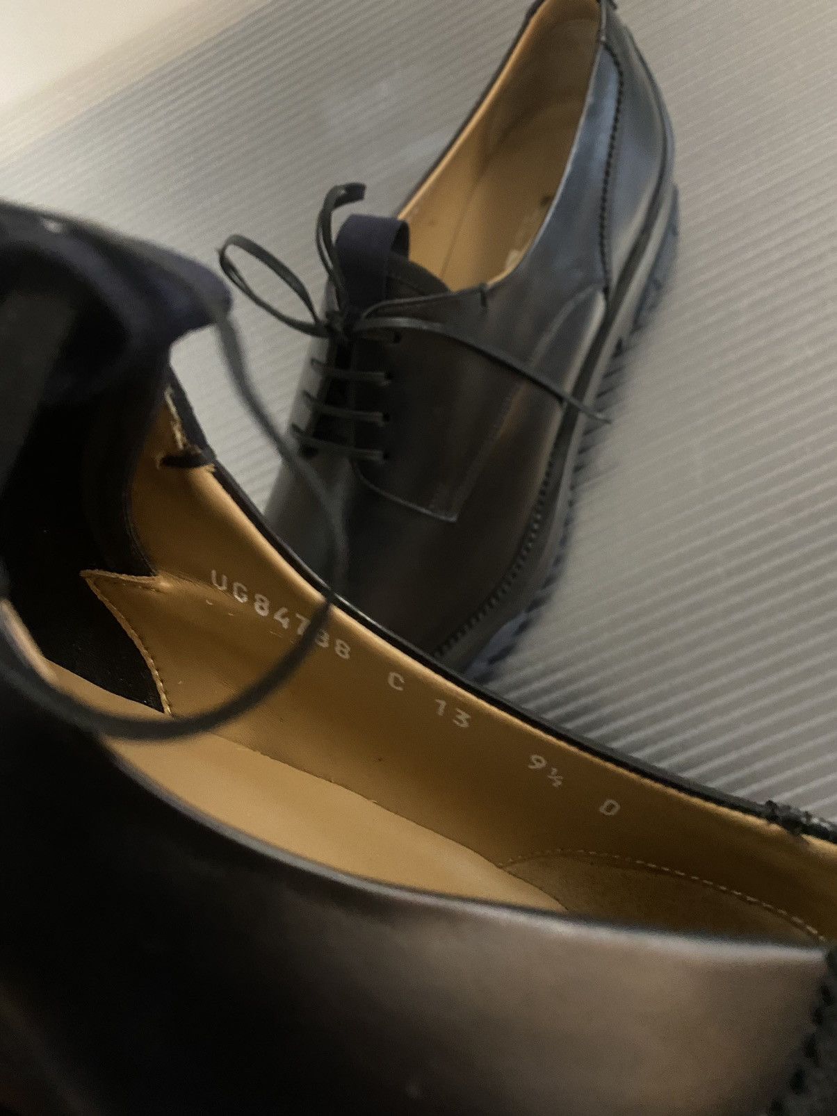 Salvatore Ferragamo Ferragamo Nero calf/blue Marin Fulgor derby 9.5 D NEW Size US 9.5 / EU 42-43 - 7 Thumbnail