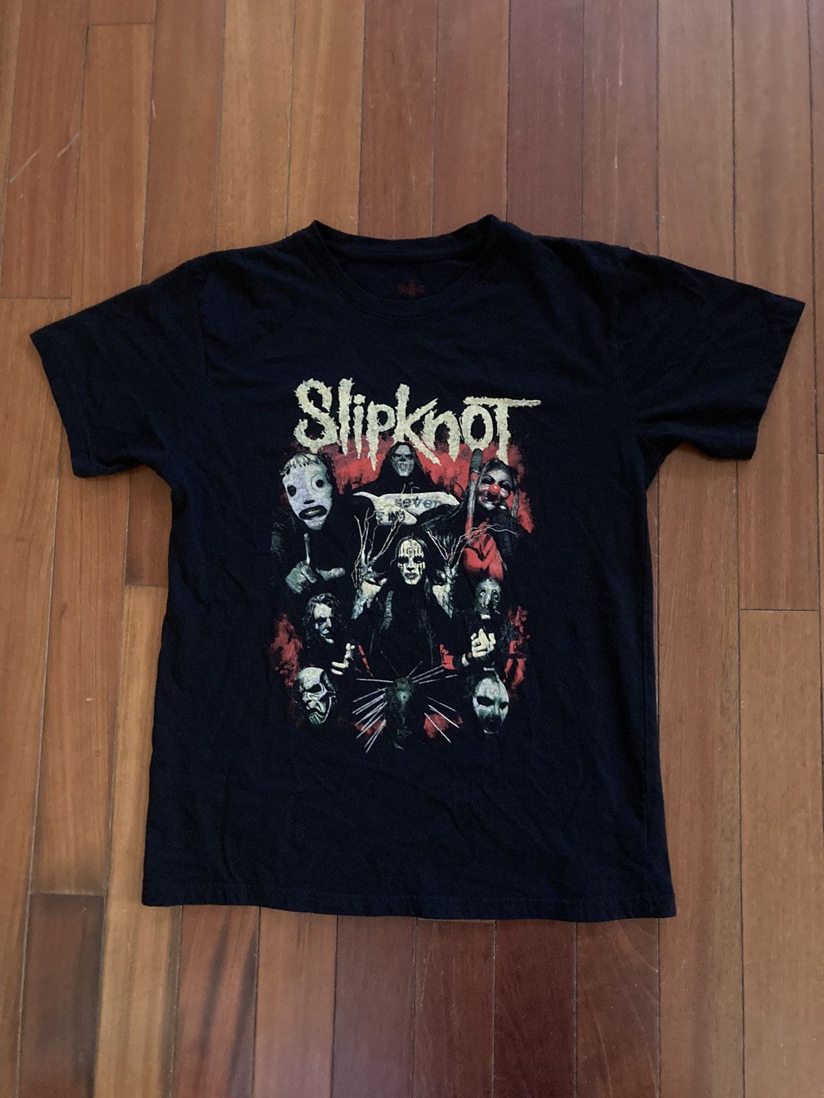 Designer × Vintage Slipknot Seven 2010 Men’s Double Sided Vintage Rare T Shirt Size US L / EU 52-54 / 3 - 1 Thumbnail