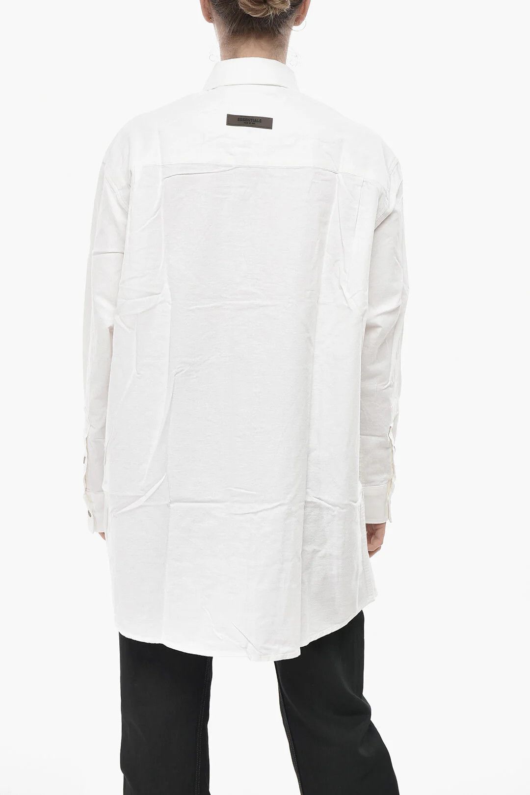 Fear of God og1mm0326 Cotton Button-Down Blouse in White Size XS / US 0-2 / IT 36-38 - 2 Thumbnail