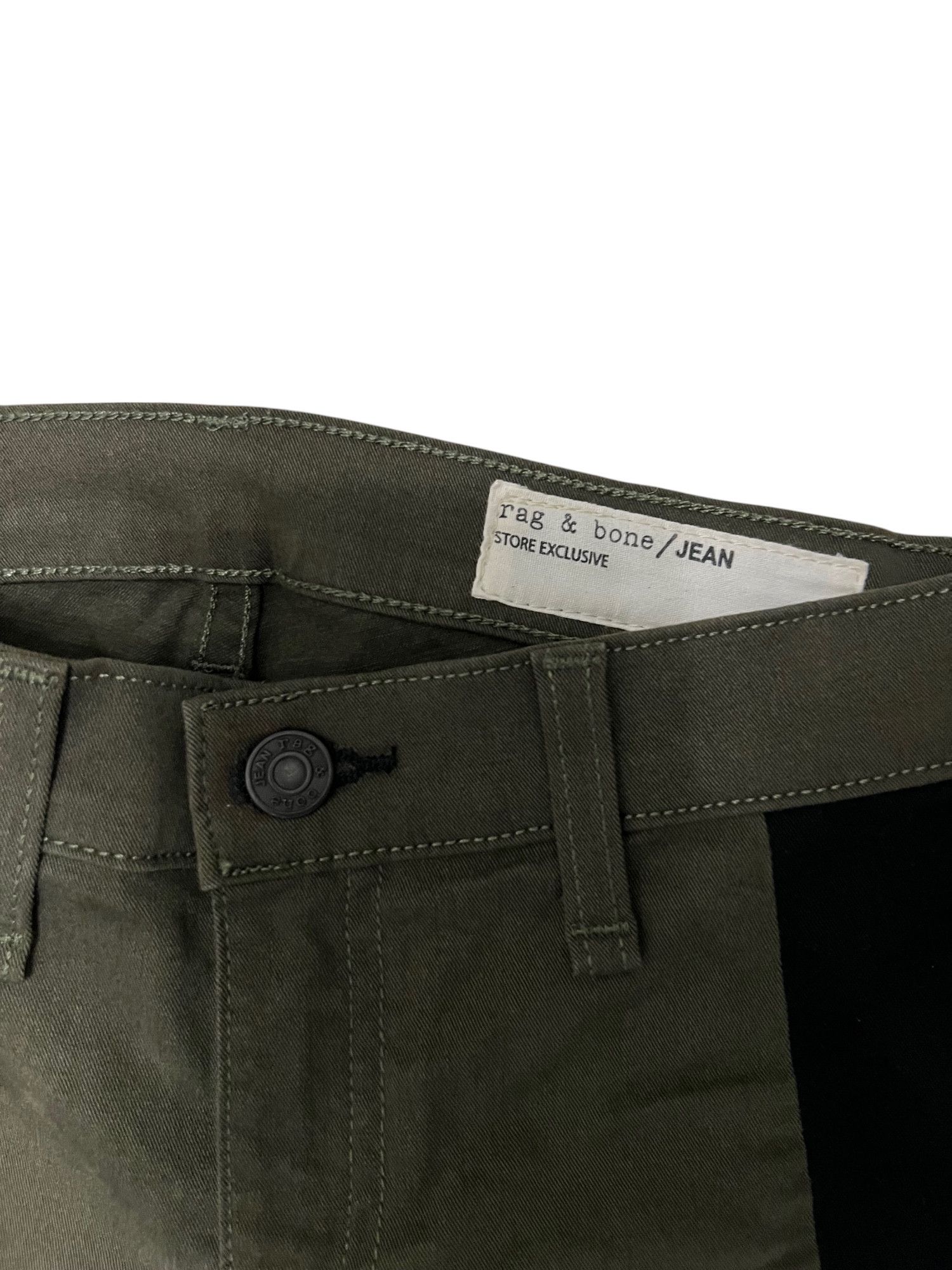 Rag & Bone Rag & Bone Store Exclusive Olive Green Skinny Jean Size 25" / US 0 / IT 36 - 3 Thumbnail
