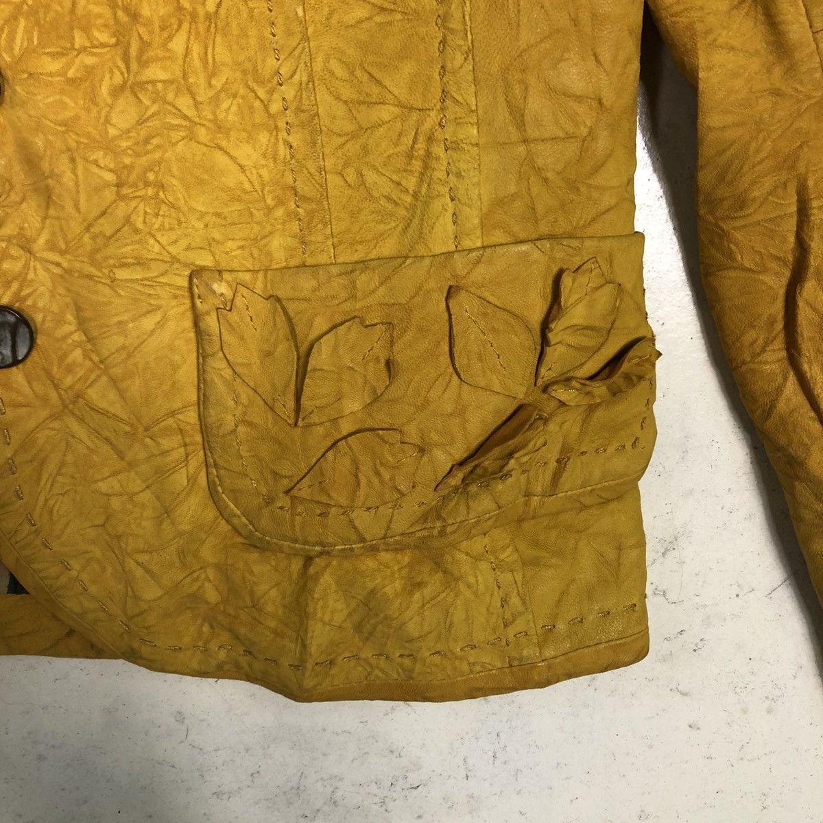 Japanese Brand 🔥VINTAGE CROPPED LEATHER JACKET SHEEPSKIN ISSEY MIYAKE Size M / US 6-8 / IT 42-44 - 20 Thumbnail