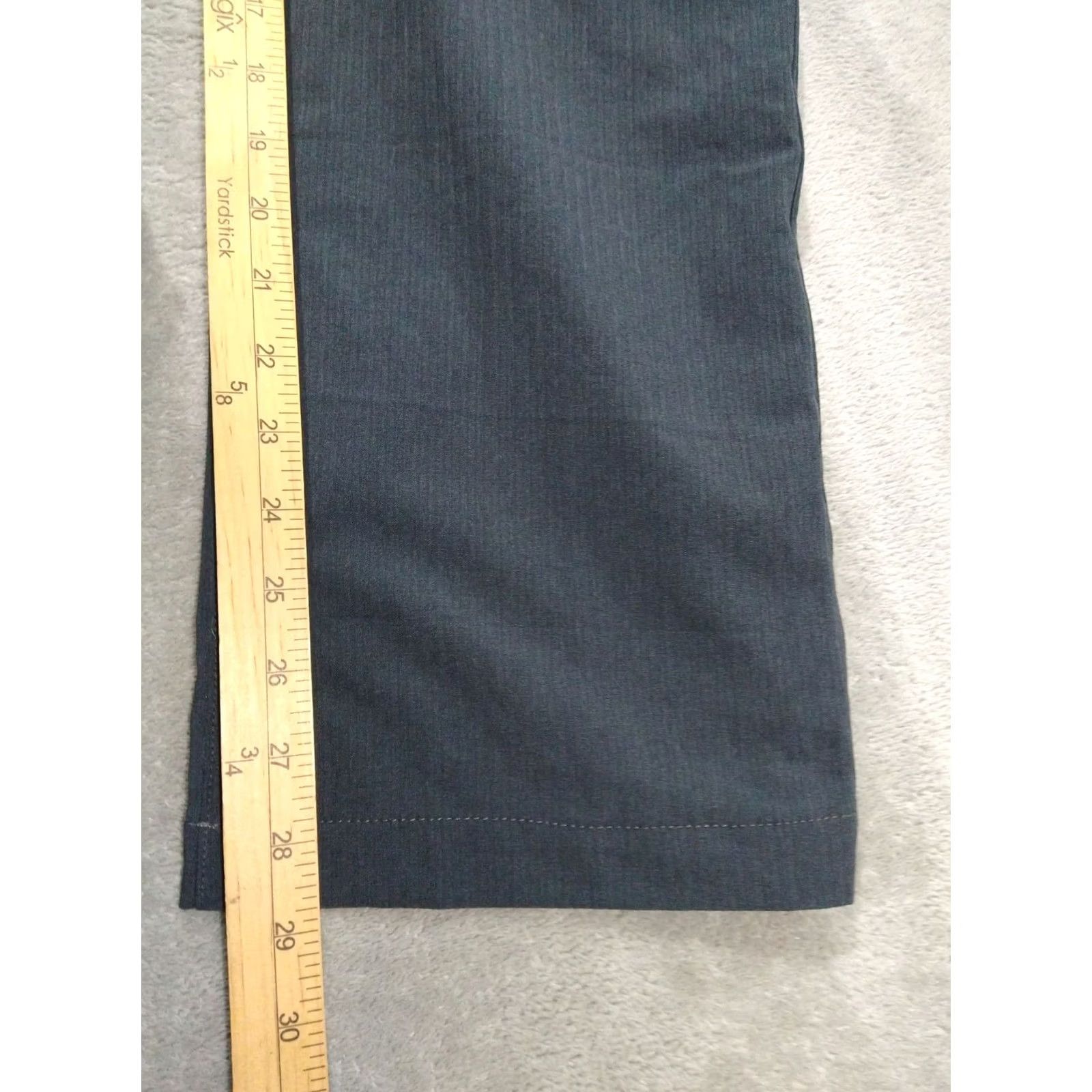 Athleta Athleta Pants Womens 4 Gray Stripe Midtown Trouser Pull On Stretch | Jogger Style | Casual | Regular Fit | 28.5 in Inseam | Gray Size 27" / US 4 / IT 40 - 5 Thumbnail