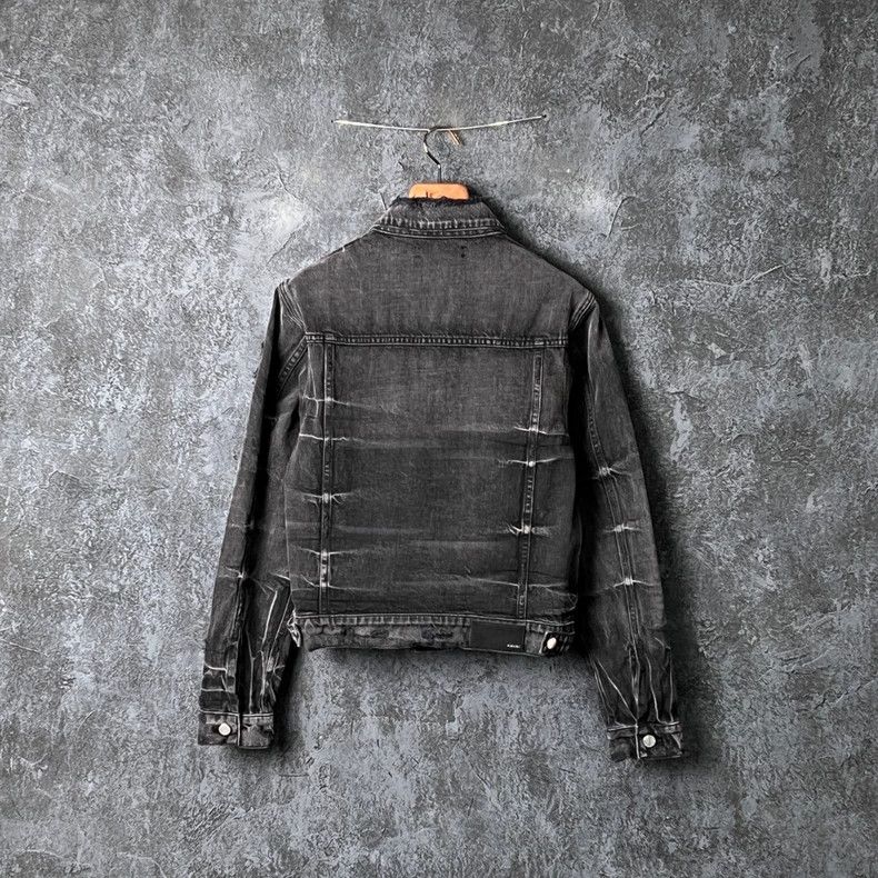 Amiri Amiri Washed and bleached pure cotton denim jacket Size US S / EU 44-46 / 1 - 2 Thumbnail