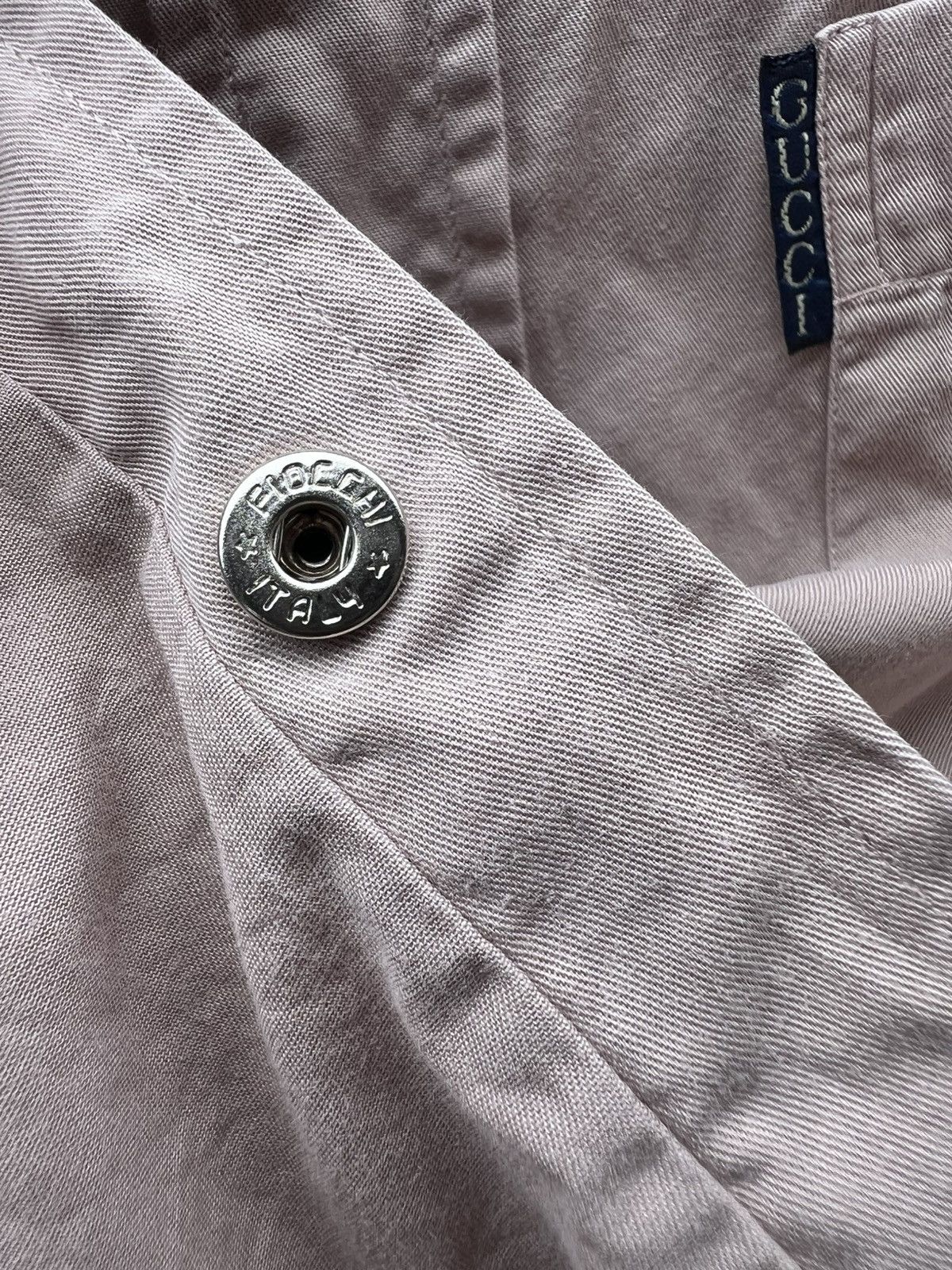 Gucci × Vintage Vintage Gucci Shirts Silver Button up Size US L / EU 52-54 / 3 - 11 Thumbnail