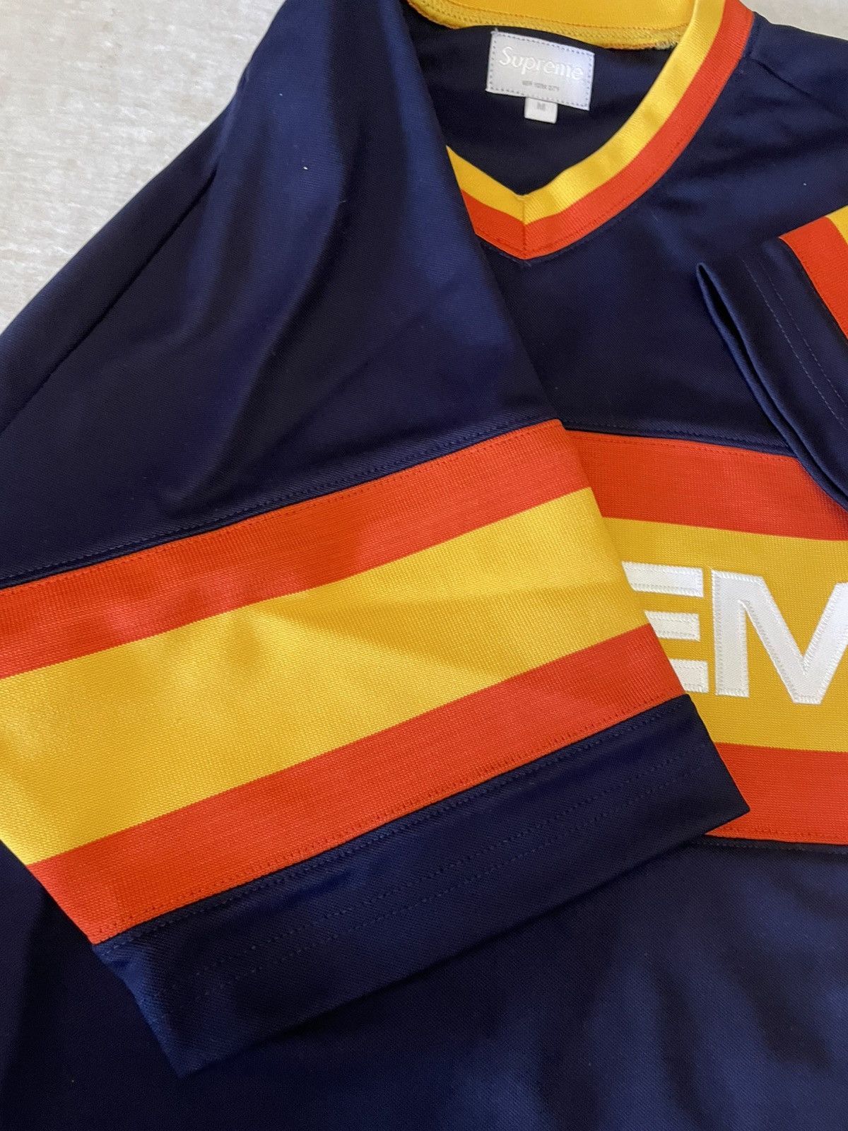 Supreme Supreme baseball jersey 2015 navy Size US M / EU 48-50 / 2 - 11 Thumbnail