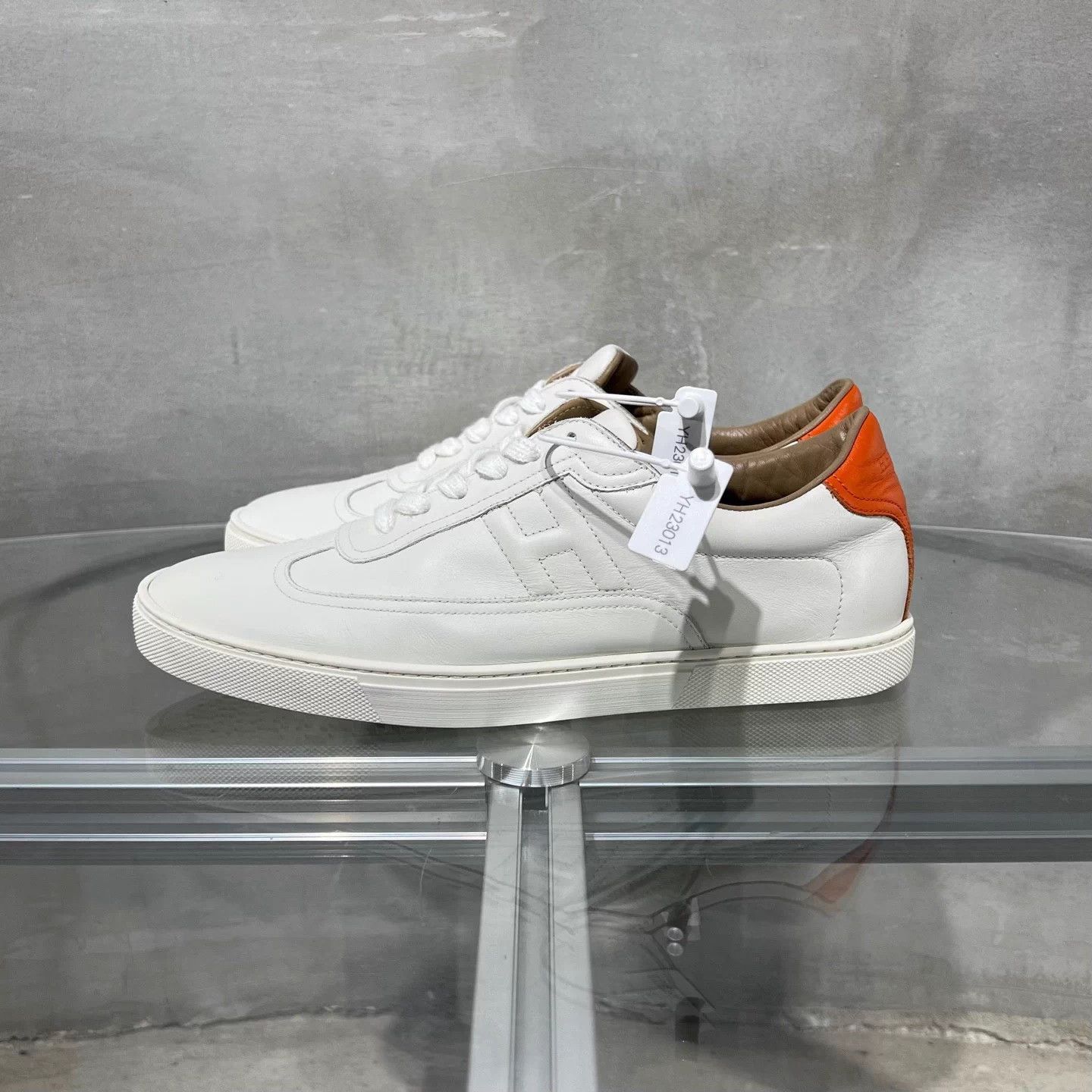 Hermes Hermes Quicker White Orange Sneakers Size 41 Size US 8 / EU 41 - 3 Thumbnail