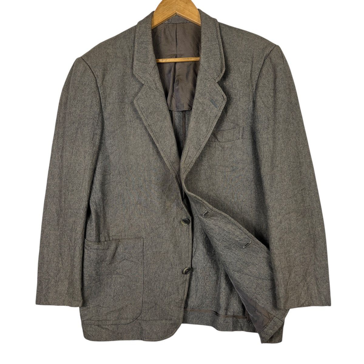Issey Miyake 🔥 80s ISSEY MIYAKE COTTON BLAZER JACKET MADE IN JAPAN Size US M / EU 48-50 / 2 - 3 Thumbnail