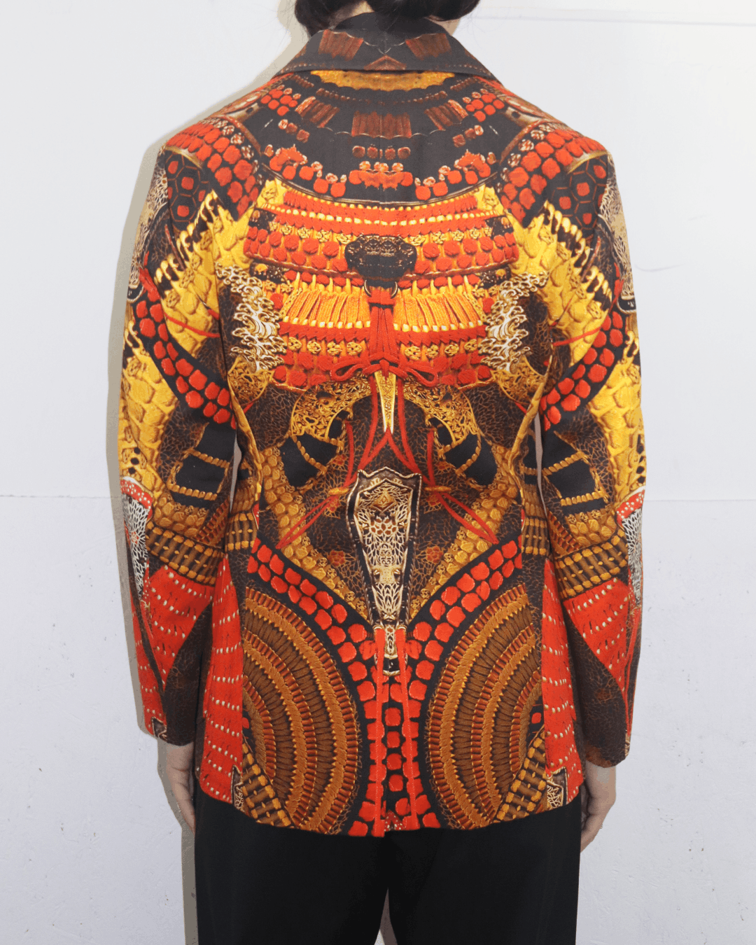 Alexander McQueen Alexander McQueen SS11 Printed Cotton Blazer Size 46S - 3 Thumbnail