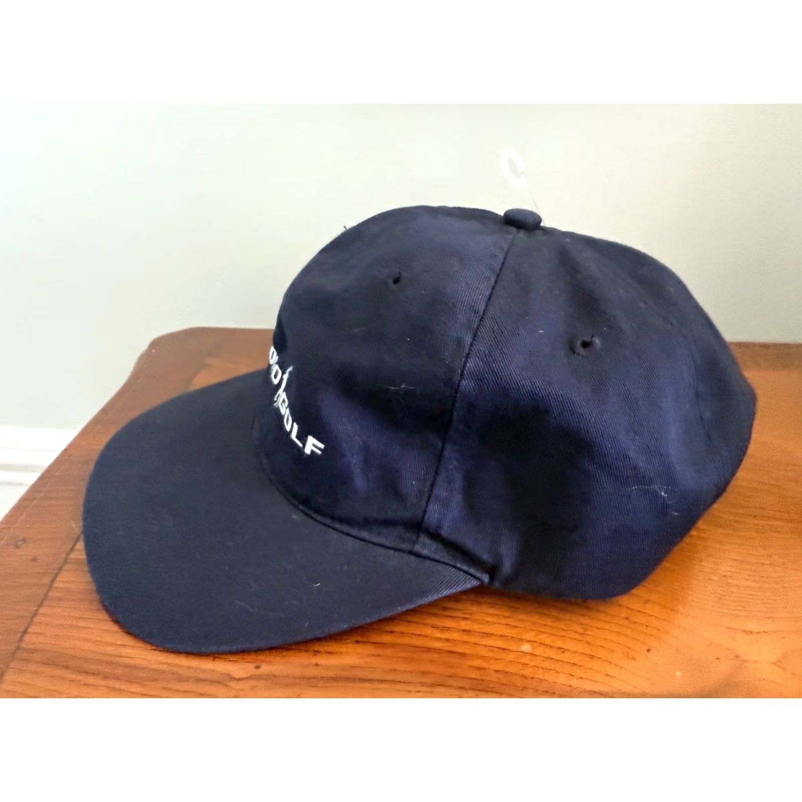 Ralph Lauren VINTAGE Polo Golf Hat Ralph Lauren 90s Pony Plastic Buckle Cotton Navy Cap RARE Men One Size Adjustable Blue Golf Hat Mens Size US M / EU 48-50 / 2 - 2 Thumbnail