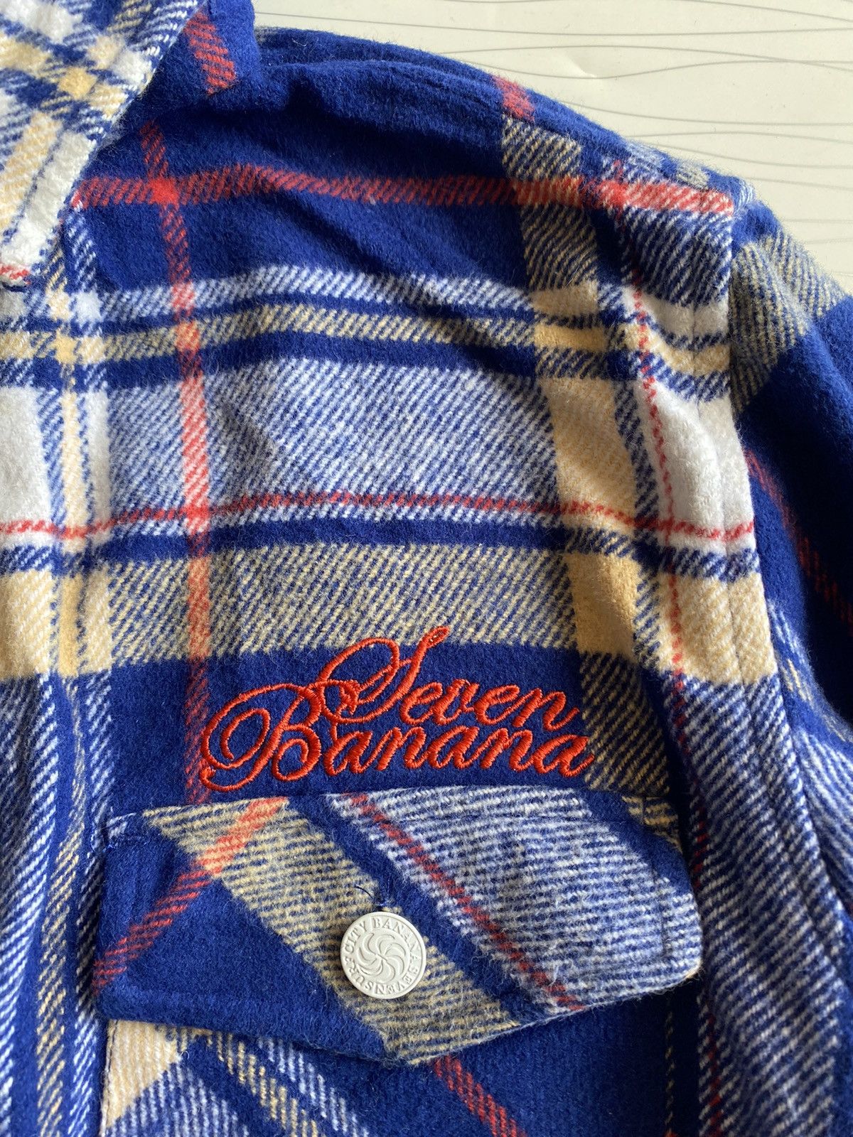 Banana Republic × Vintage BANANA SEVEN DOUBLE LAYER FLANER HOODIE Size US M / EU 48-50 / 2 - 5 Thumbnail