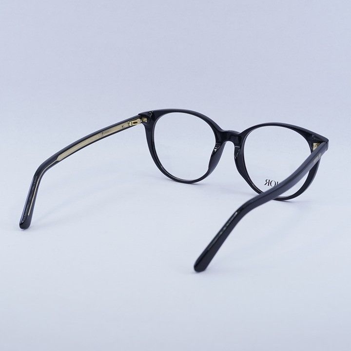 Dior Dior DIORSPIRITO RI 1000 Eyeglasses Black 51mm Round Frame Size ONE SIZE - 6 Thumbnail