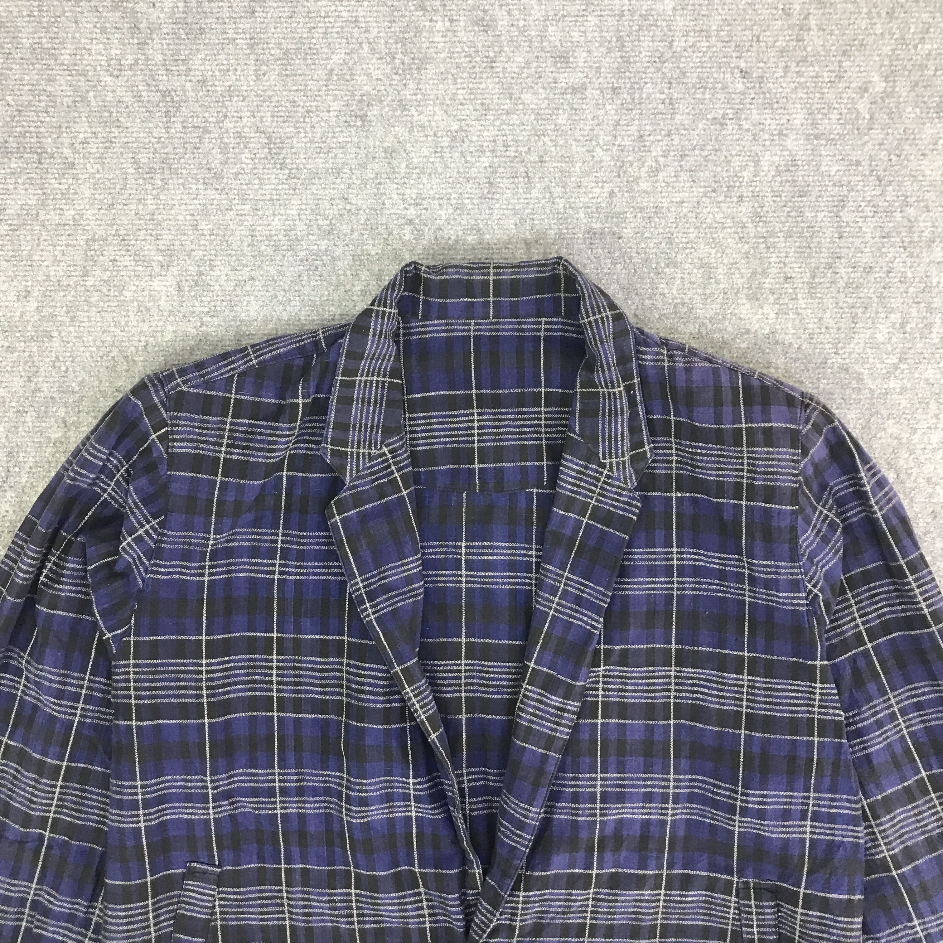 Issey Miyake ISSEY MIYAKE TARTAN BLAZER COAT JACKET K125B9 Size US M / EU 48-50 / 2 - 2 Thumbnail
