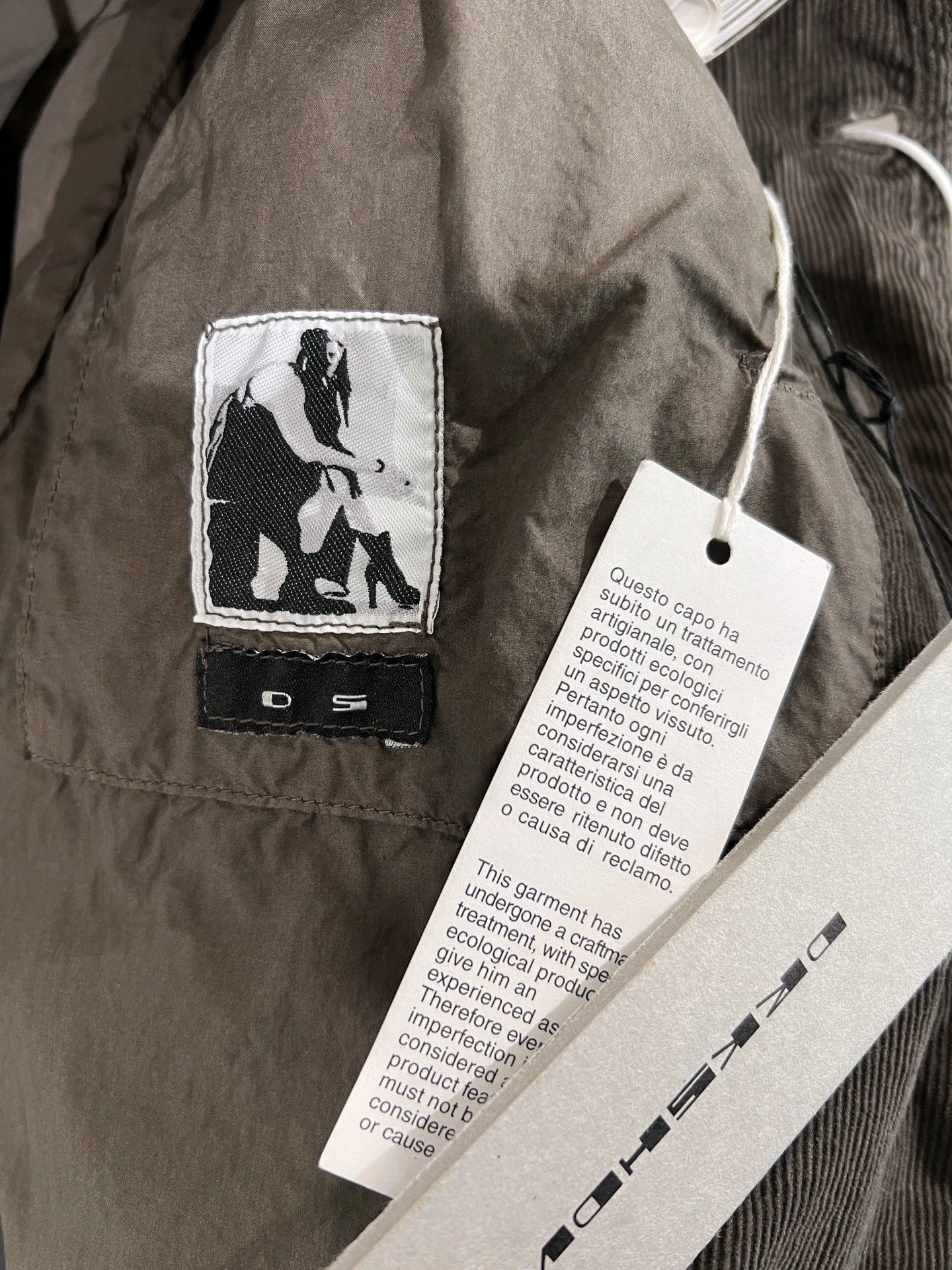Rick Owens Rick Owens DRKSHDW brown corduroy blazer XS Size US XS / EU 42 / 0 - 6 Thumbnail