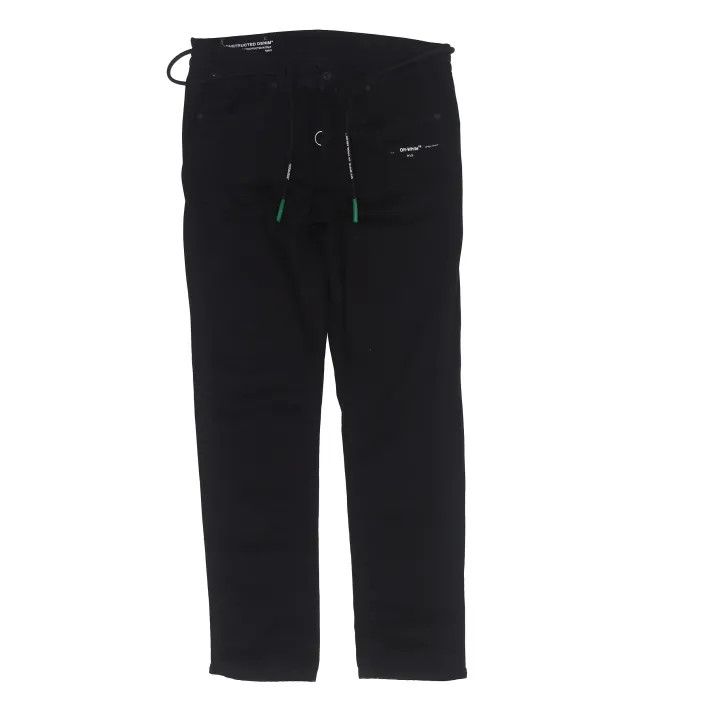 Off-White Off-White Casual Straight-Leg Pants with Logo 0079 Size US 33 - 1 Thumbnail