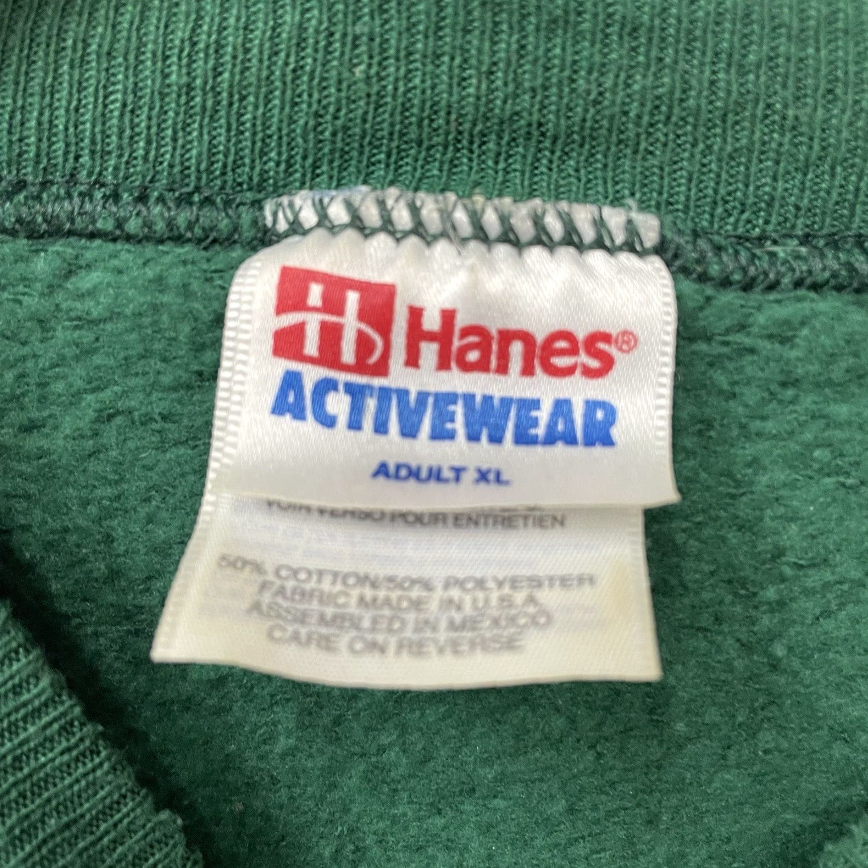 Hanes VINTAGE Hanes Activewear Basketball Green Crewneck Sweatshirt Men XL Size US XL / EU 56 / 4 - 4 Thumbnail