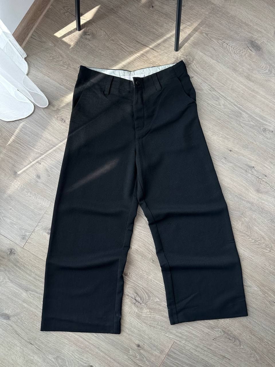 Japanese Brand Vintage NINA VAN ROOIJEN Black Wide Pants Size US 28 / EU 44 - 3 Thumbnail