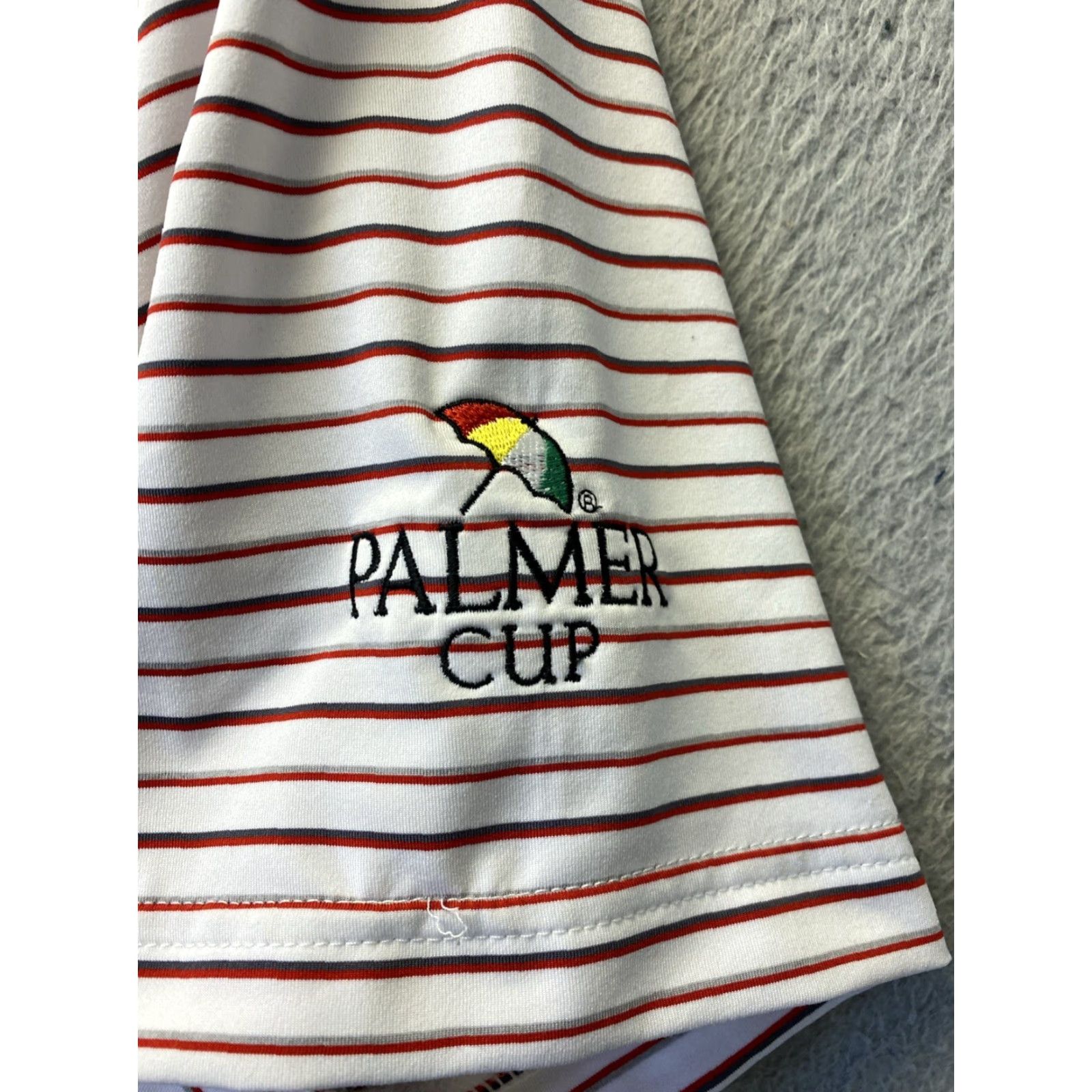 Peter Millar Peter Millar Polo Shirt Men M White Striped Short Sleeve Button Collared /86-85 Columbus? Size US M / EU 48-50 / 2 - 3 Thumbnail