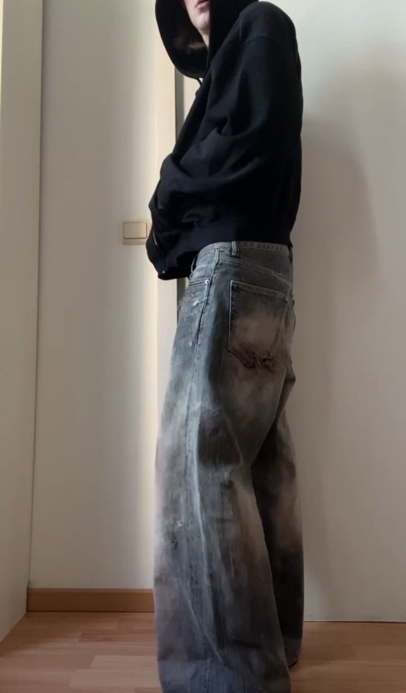 Vintage TDWS Weekday Destroyed Baggy Denim Size US 29 - 2 Thumbnail