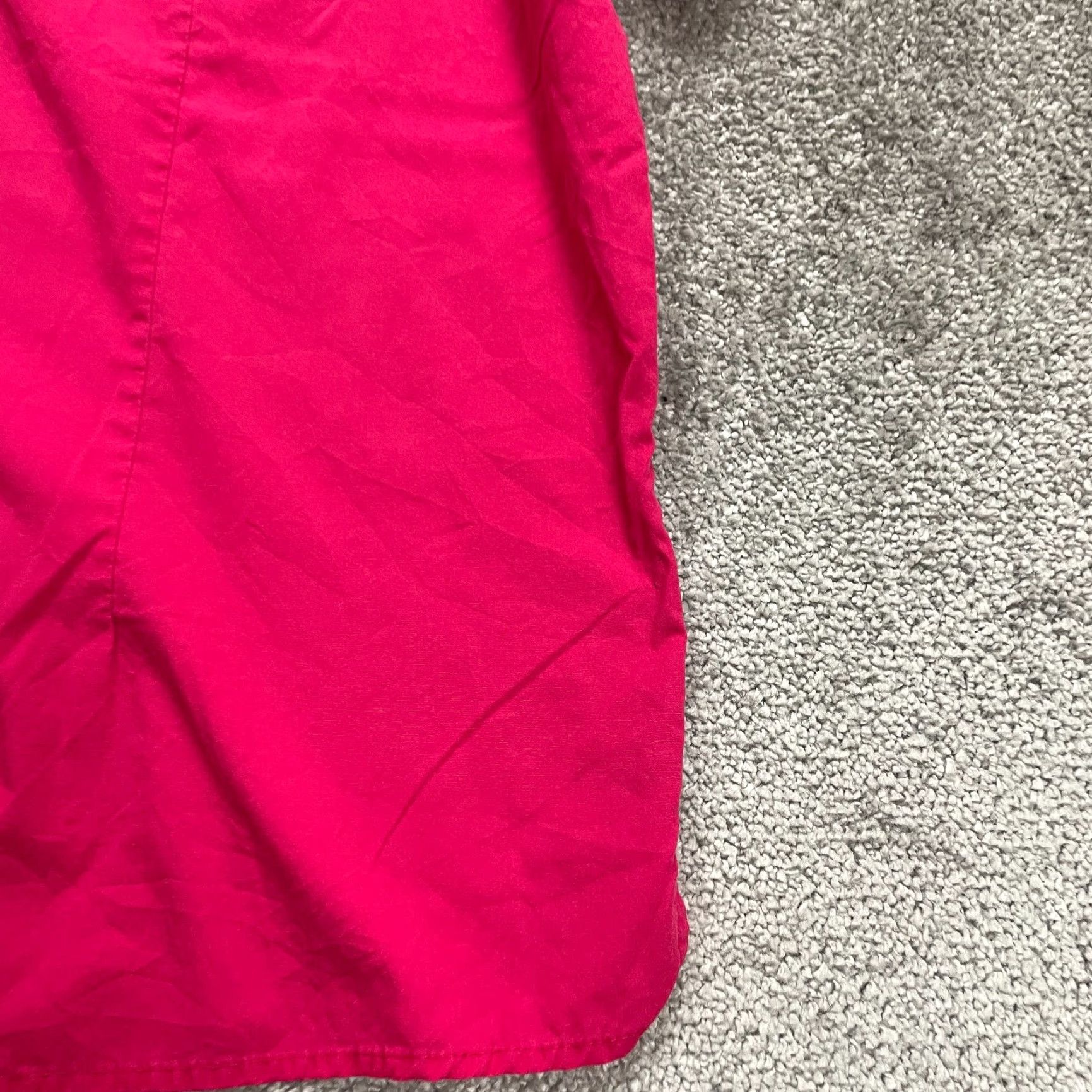Vintage VINTAGE? No — Unbranded Button Down Blouse Shirt Women XL Red Short Sleeve Collar Casual Top Size XL / US 12-14 / IT 48-50 - 6 Thumbnail