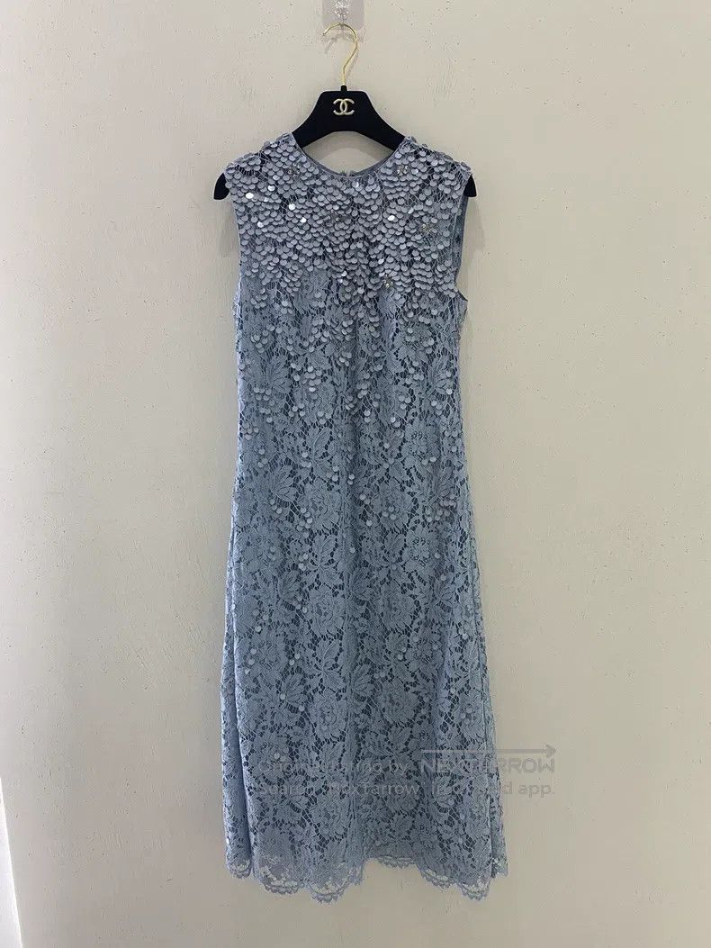 Valentino Sequin studded beaded sleeveless dress
