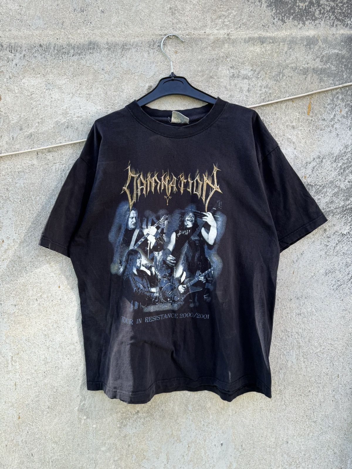 Band Tees Vintage Damnation Polish Thrashed Metal Band Tee Washed Size US L / EU 52-54 / 3 - 16 Thumbnail