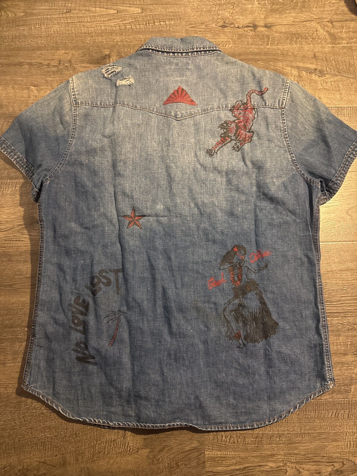 True Religion Western button up shirt Size US XL / EU 56 / 4 - 2 Thumbnail