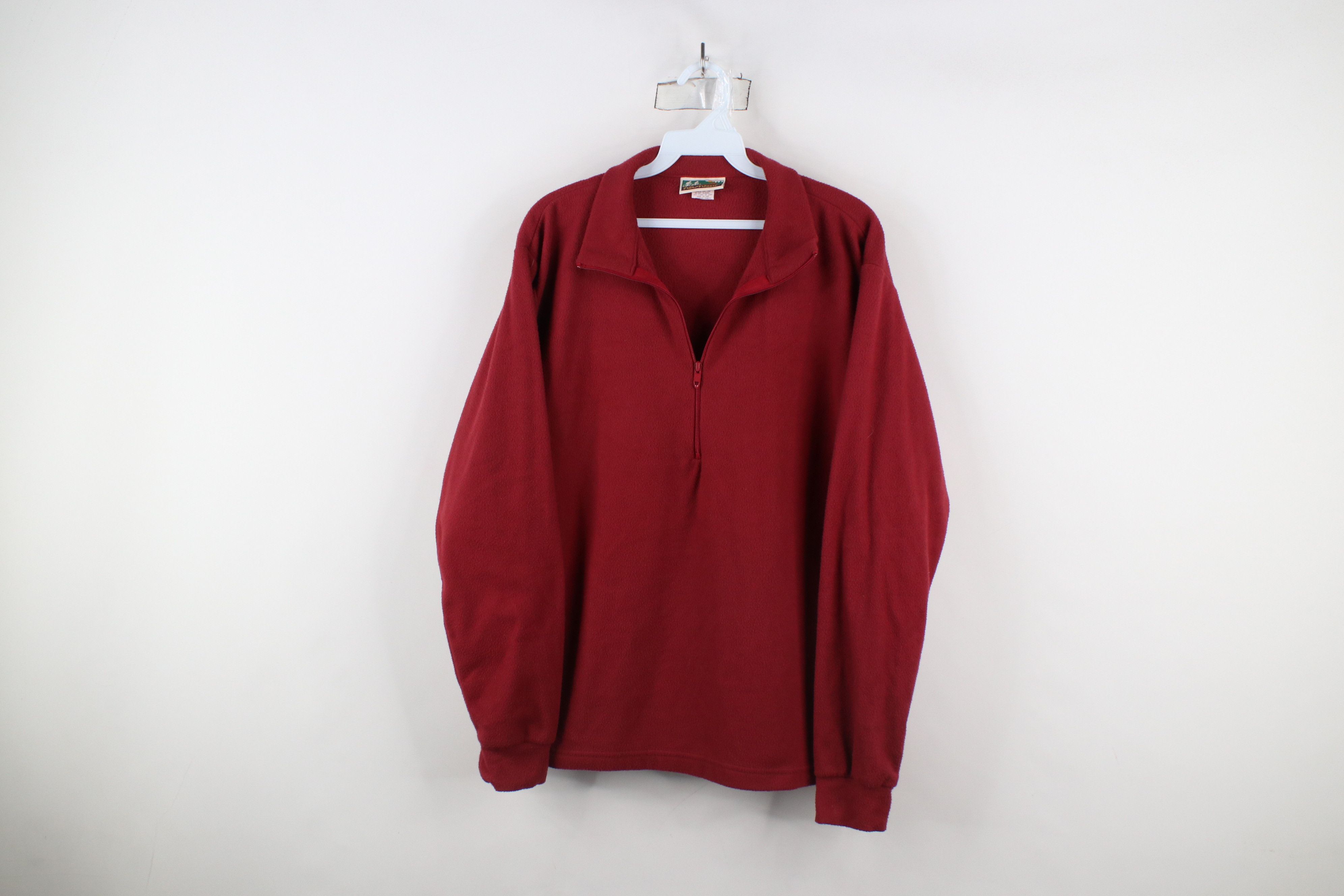 Vintage Vintage 80s 90s Nashbar Cycling Fleece Sweater Red USA Size US M / EU 48-50 / 2 - 1 Thumbnail