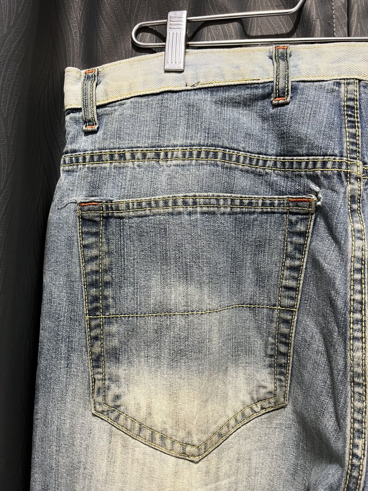 Vintage × Von Dutch Von Dutch Jeans Patchwork Bootleg 90s Baggy Size US 36 / EU 52 - 9 Thumbnail
