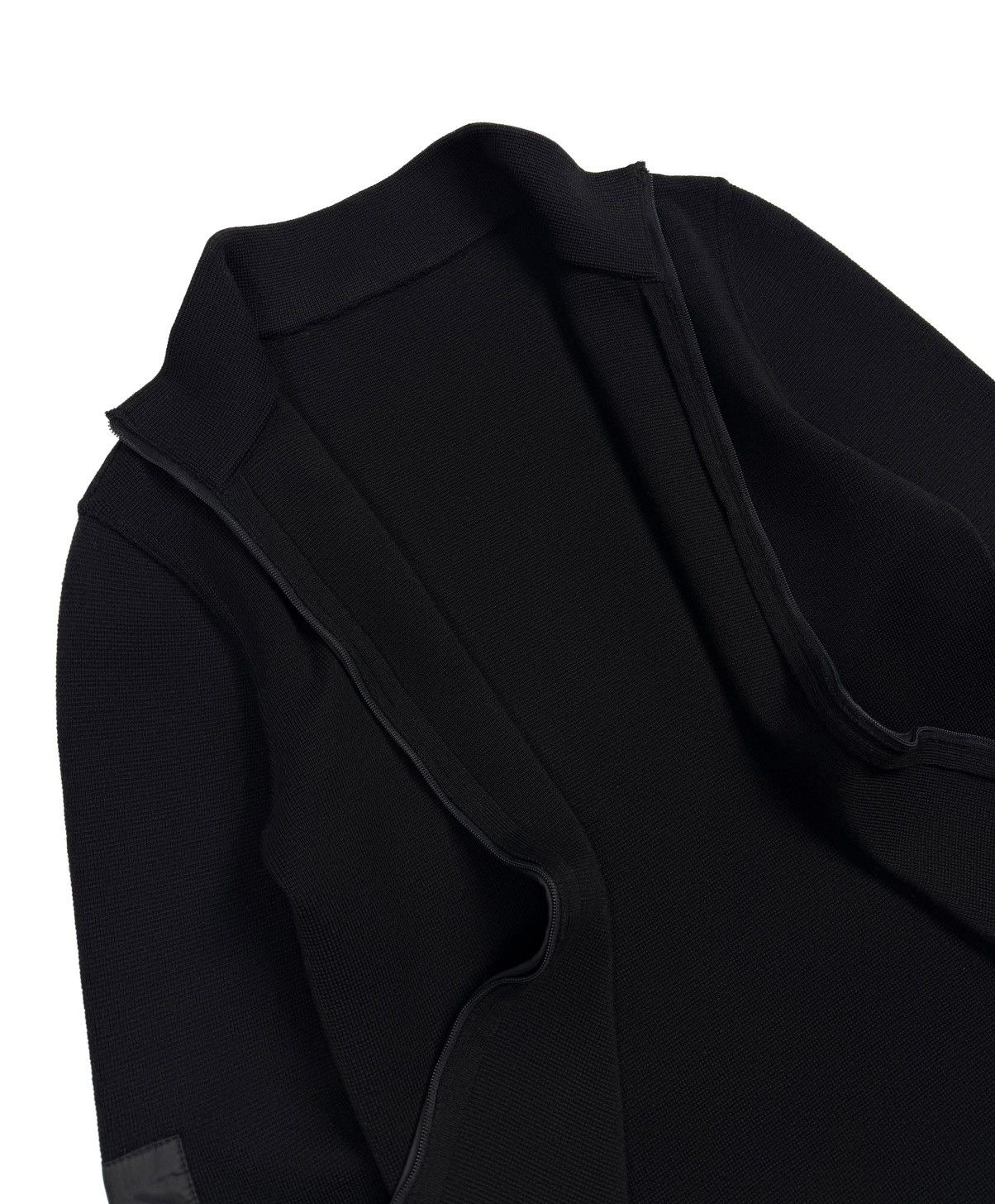 Prada Prada Wool Knit Full Zip Sweater Nylon Panels Black Women’s Size S / US 4 / IT 40 - 6 Thumbnail