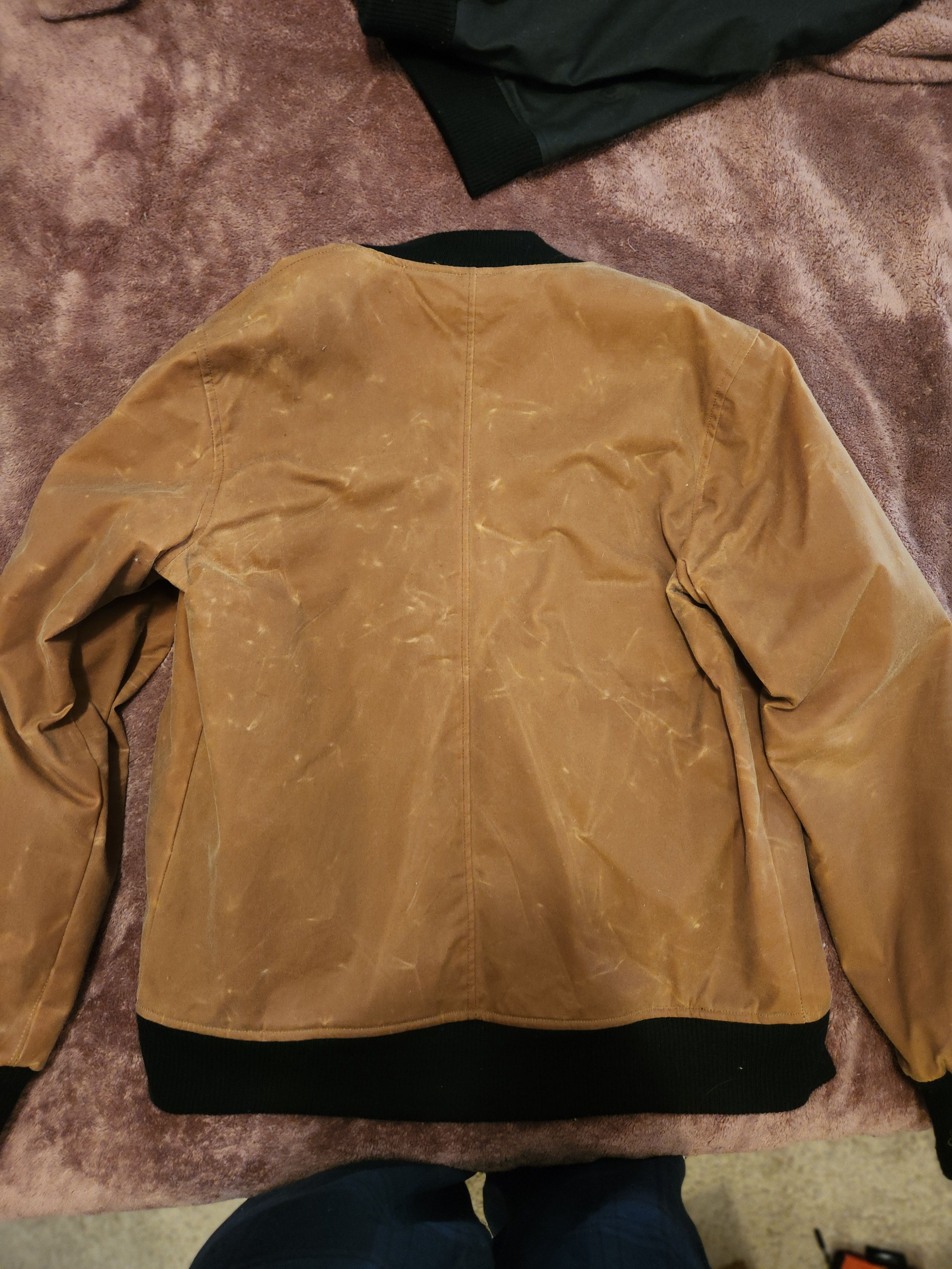 3sixteen 3sixteen waxed stadium jacket in tan Size US XL / EU 56 / 4 - 2 Thumbnail