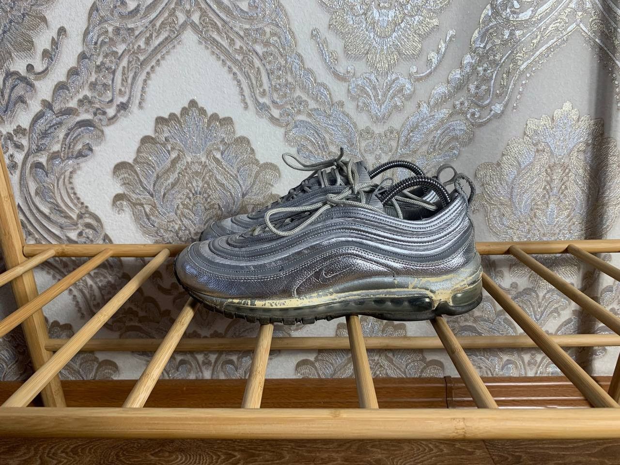 Nike × Vintage VERY RARE NIKE AIR MAX 97 SILVER REFLECTIVE DRILL SWOOSH Y2K Size US 8.5 / EU 41-42 - 5 Thumbnail