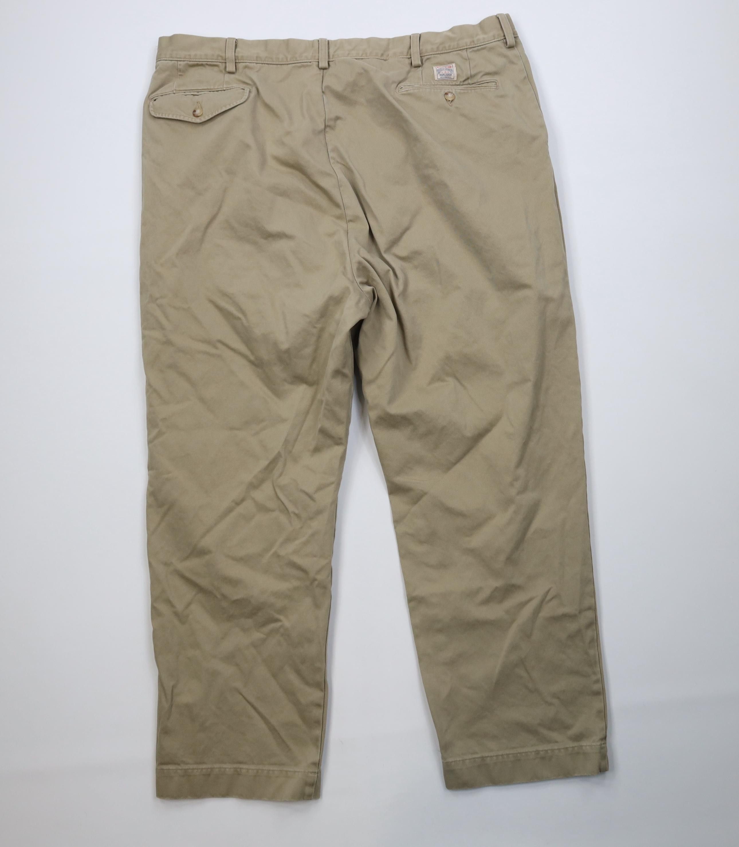 Polo Ralph Lauren Vintage Ralph Lauren Heavy Cotton Wide Leg Chino Pants Beige Size US 42 / EU 58 - 11 Thumbnail