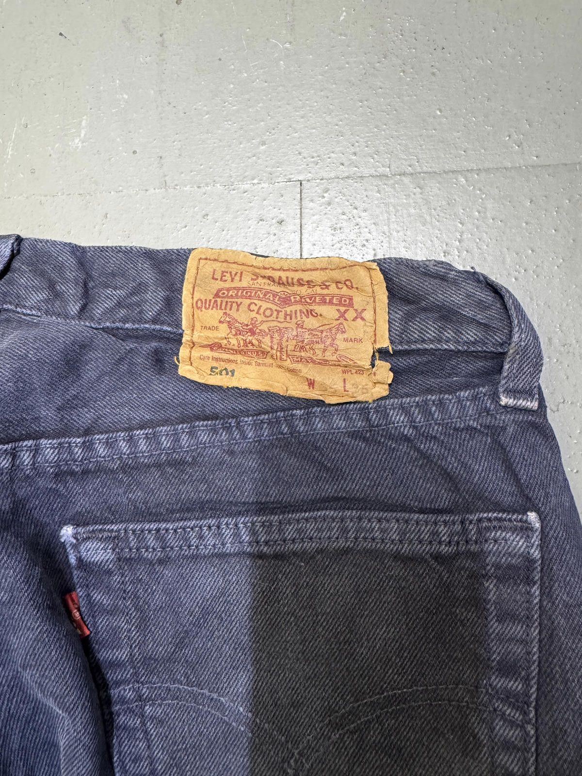 Levi's Levi's Navy 501 Men's Denim Jeans Size US 34 / EU 50 - 5 Thumbnail