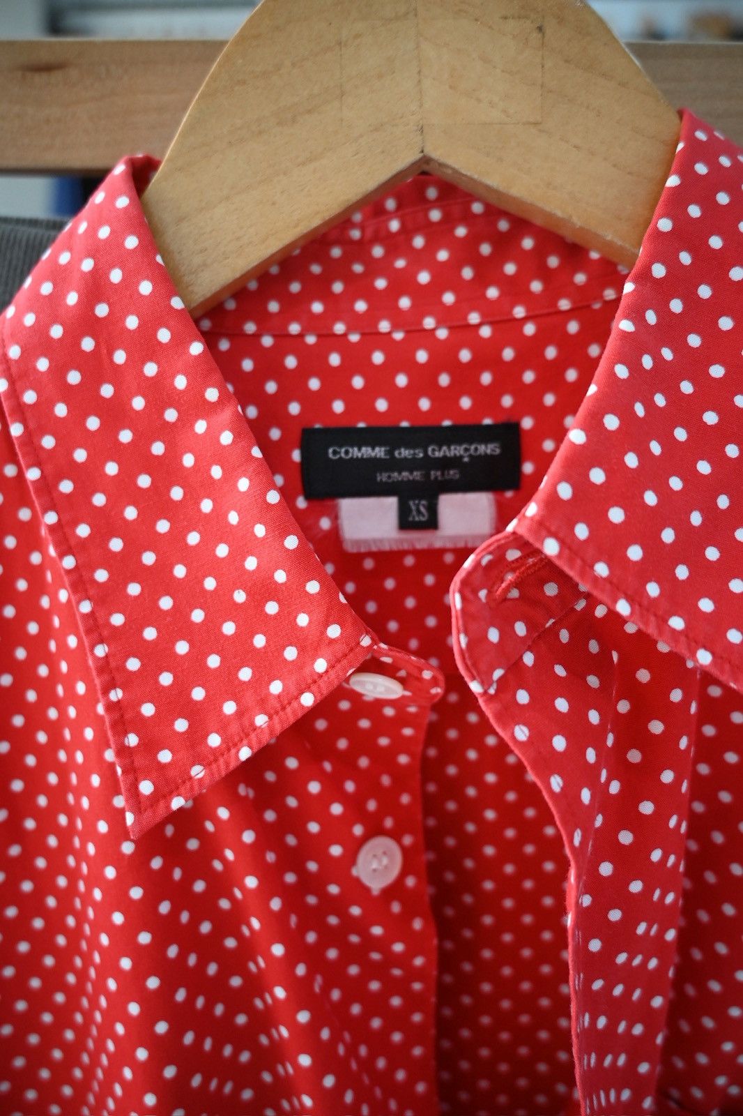 Comme des Garcons Homme Plus SS10 Polka Patch Shirt Size US XS / EU 42 / 0 - 4 Thumbnail