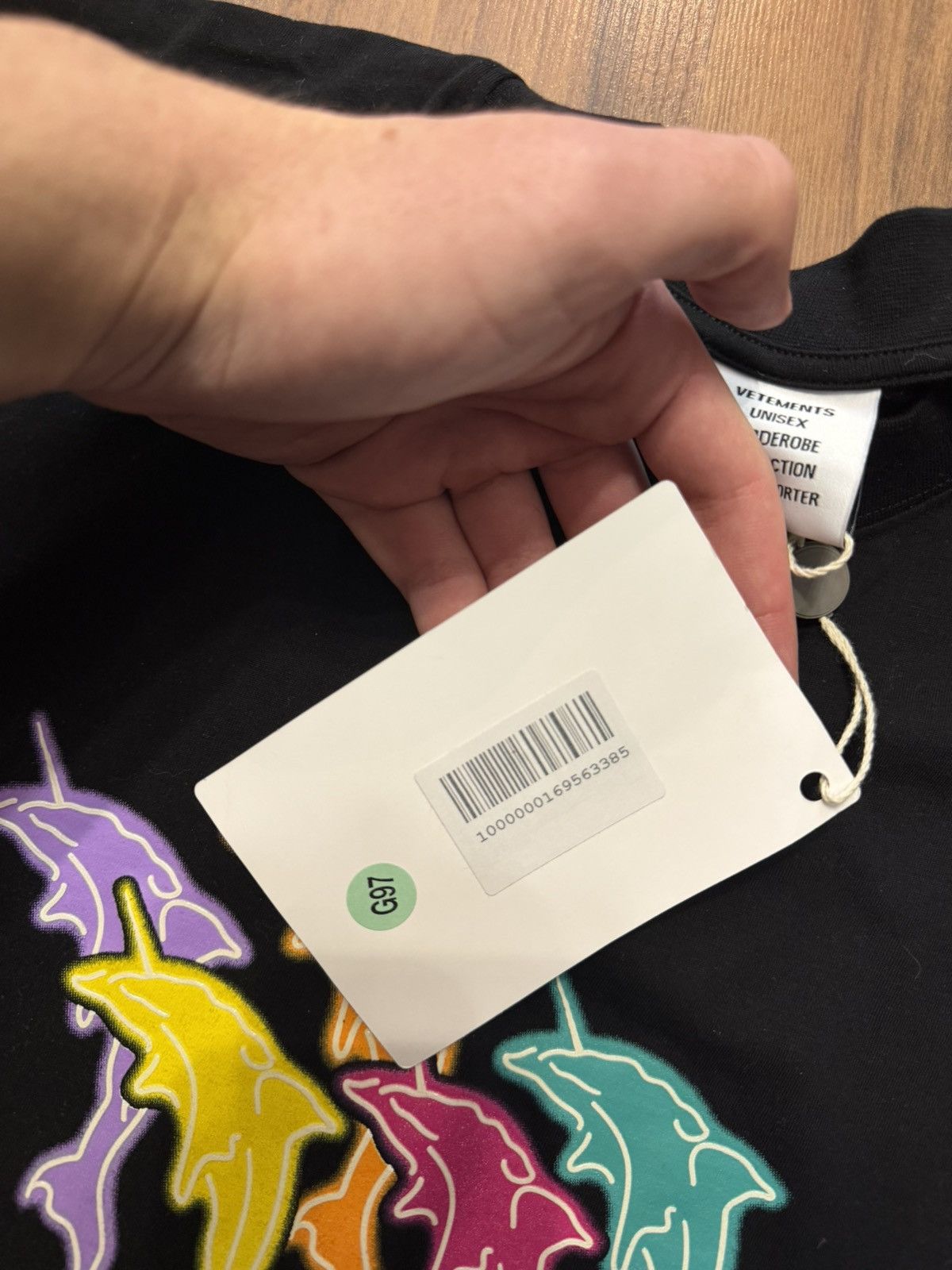 Vetements Vetements Unicorn Black Tee Size US XS / EU 42 / 0 - 8 Thumbnail