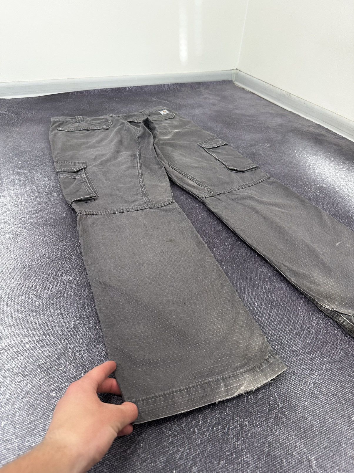 Carhartt Vintage Carhartt Cargo Hype USA Baggy Faded Opium Work Pants Size US 34 / EU 50 - 3 Thumbnail