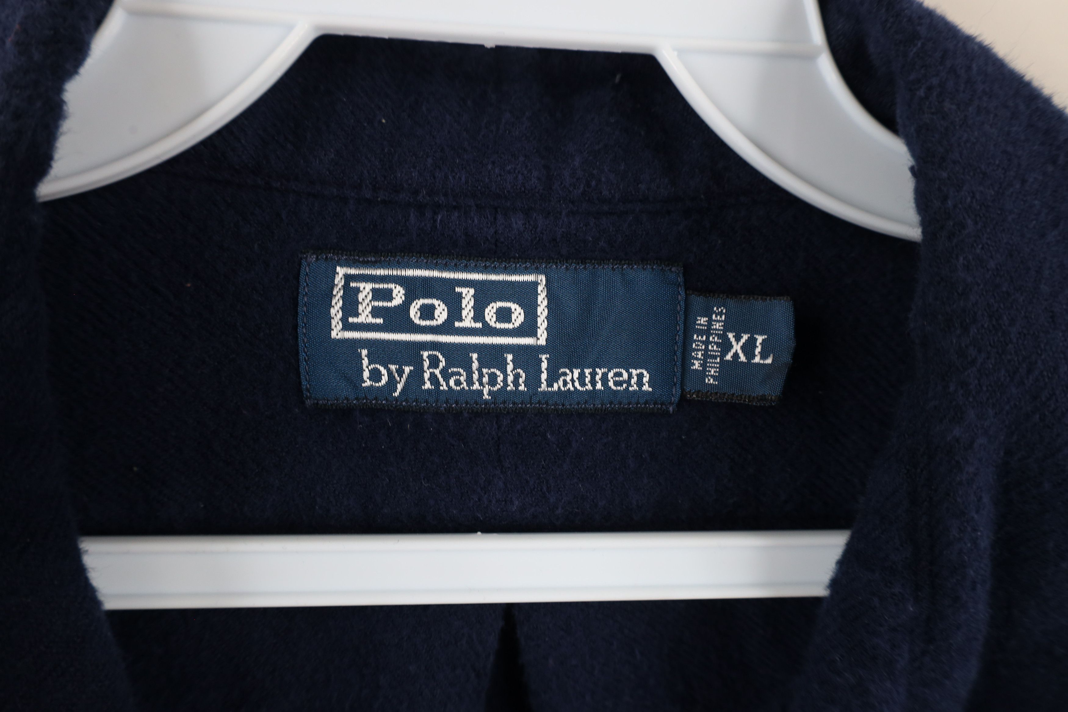 Polo Ralph Lauren Vintage 90s Ralph Lauren Flannel Collared Button Shirt Blue Size US XL / EU 56 / 4 - 8 Thumbnail