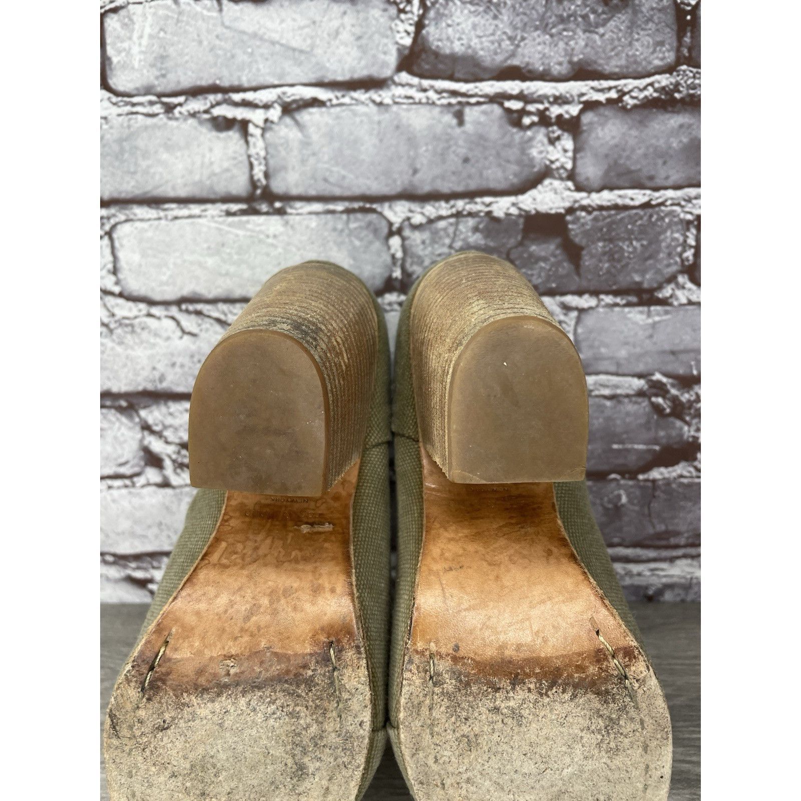Rag & Bone Rag & Bone Newbury Green Canvas Back Zip Ankle Boots Booties Size US 7.5 / IT 37.5 - 19 Thumbnail