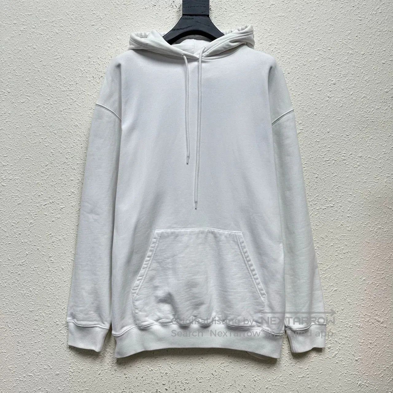 Balenciaga balenciaga white logo hooded sweatshirt. Size US M / EU 48-50 / 2 - 1 Thumbnail